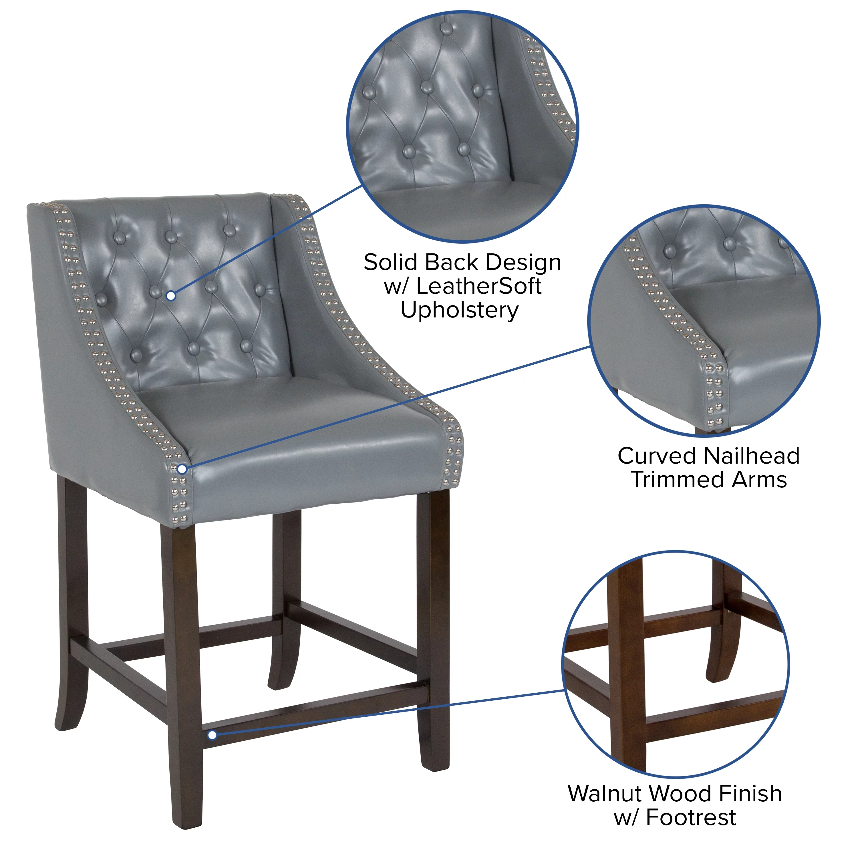 Flash Furniture 2 Pk. Carmel Series 24