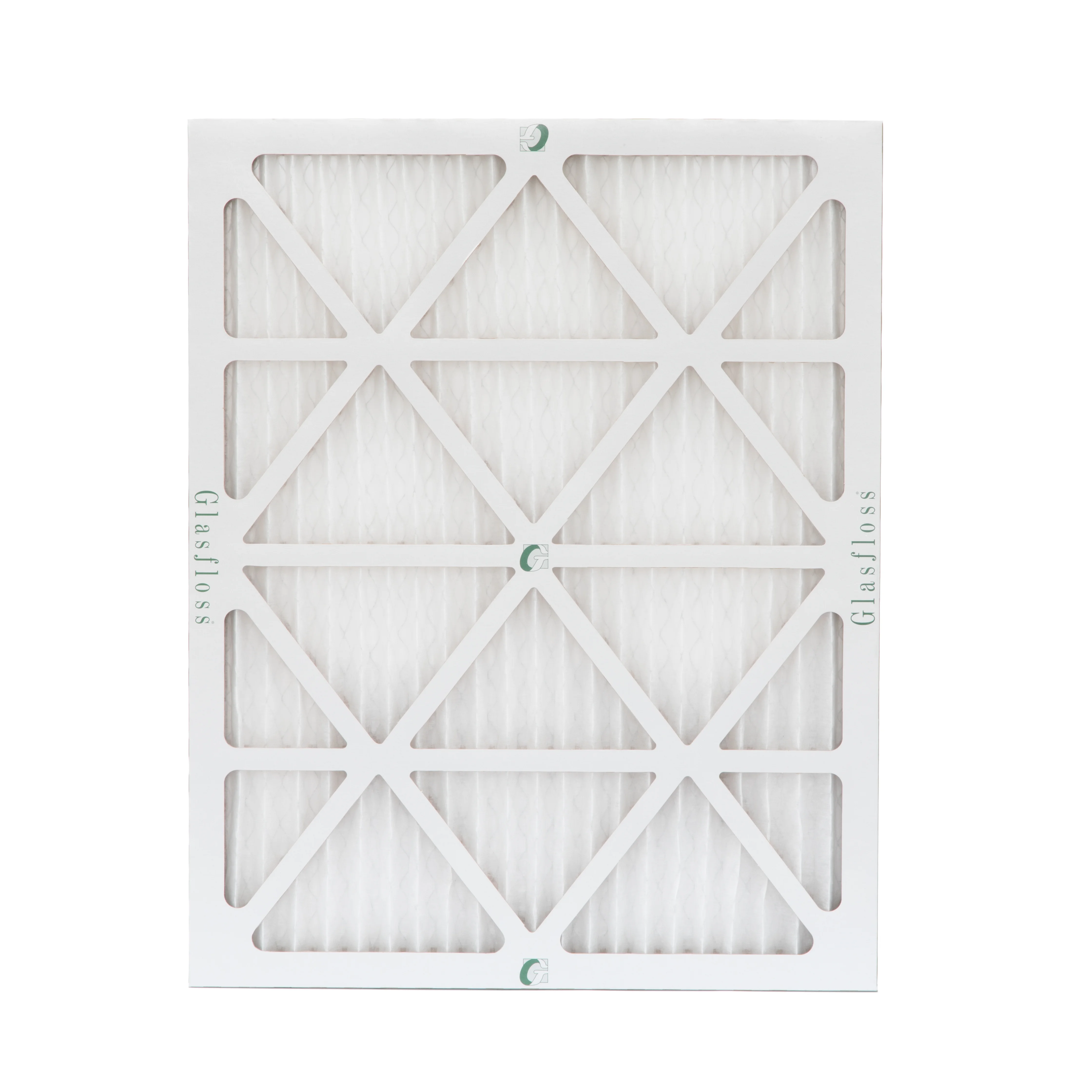 12 Pack of 20x22x1 MERV 13 Pleated Air Filters by Glasfloss. Actual Size: 19-1/2 x 21-7/8 x 7/8