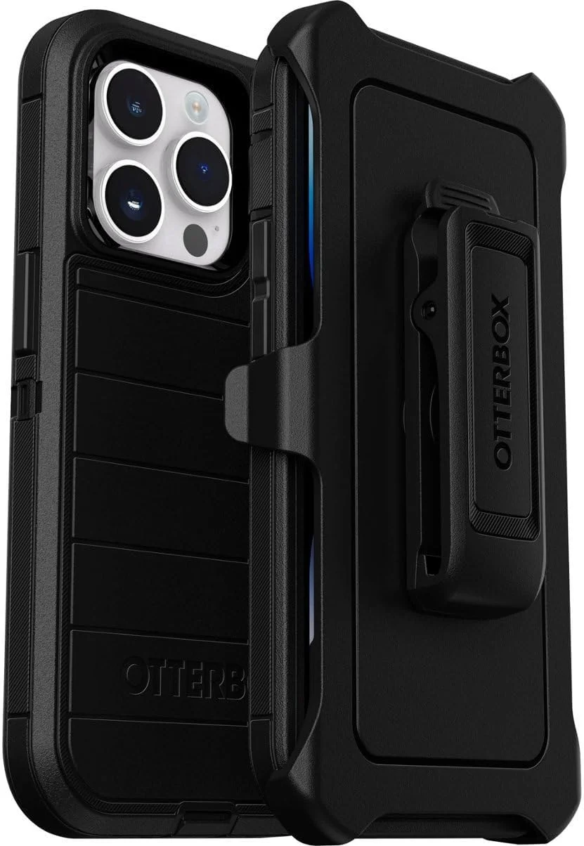 OtterBox Defender Series Screenless Edition Case for iPhone 14 Pro Holster Clip Included, Black