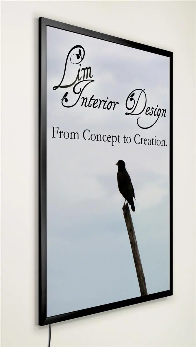 Illuminated Poster Frame Displays 24 x 36-Inch Graphics, 25-5/8 x 37-5/8-Inch, Vertical Or Horizontal Display, Snap Open Frame Style, LED Edge Lights (LEDEC2436B)