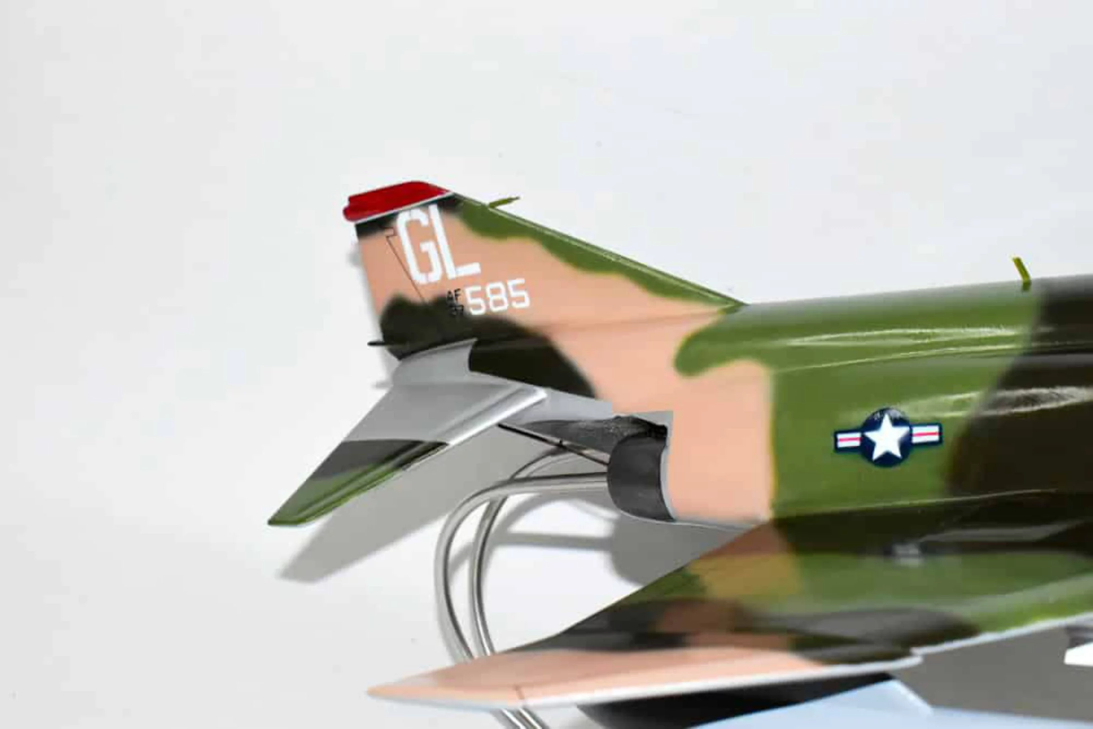 36th TFS Flying Fiends F-4c Model, 1/42 (18) Scale, Mahogany