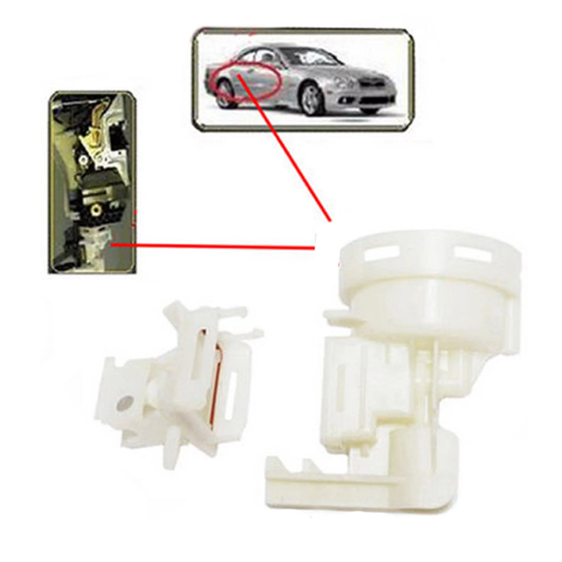 Brand NEW For Mercedes Benz S55 AMG 2207206435 Front Right Door Lock Vacuum Actuator Repair Kit