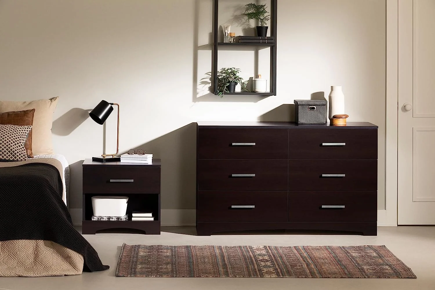 Gramercy 6-Drawer Double Dresser, Chocolate
