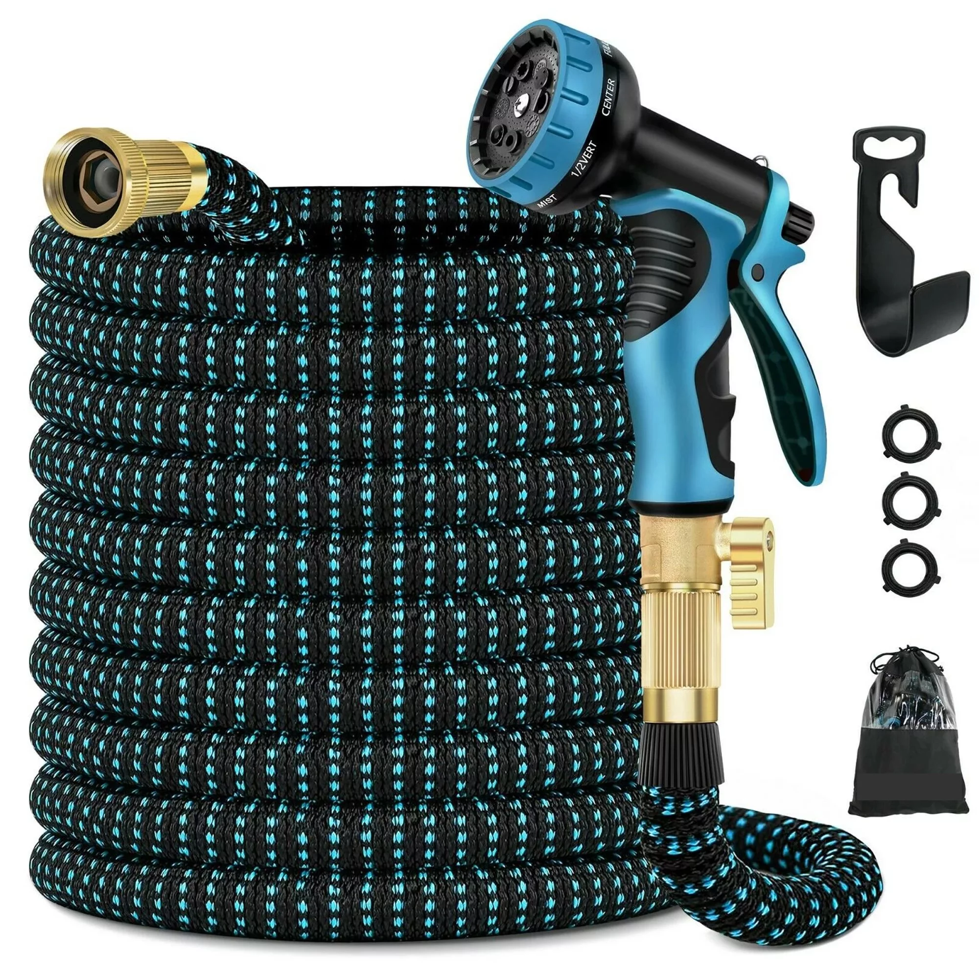 100ft Garden Hose Lightweight Heavy Duty Water Hose