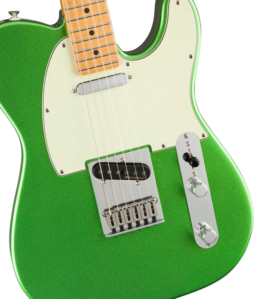 Fender PLAYER PLUS TELECASTER Electric Guitar (Cosmic Jade, Maple Fretboard)