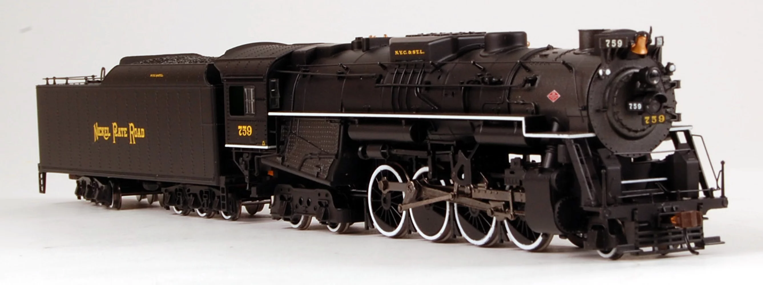 Bachmann HO 2-8-4 Berkshire Steam Locomotive, Nickel Plate No. 759, with DCC Sound Value