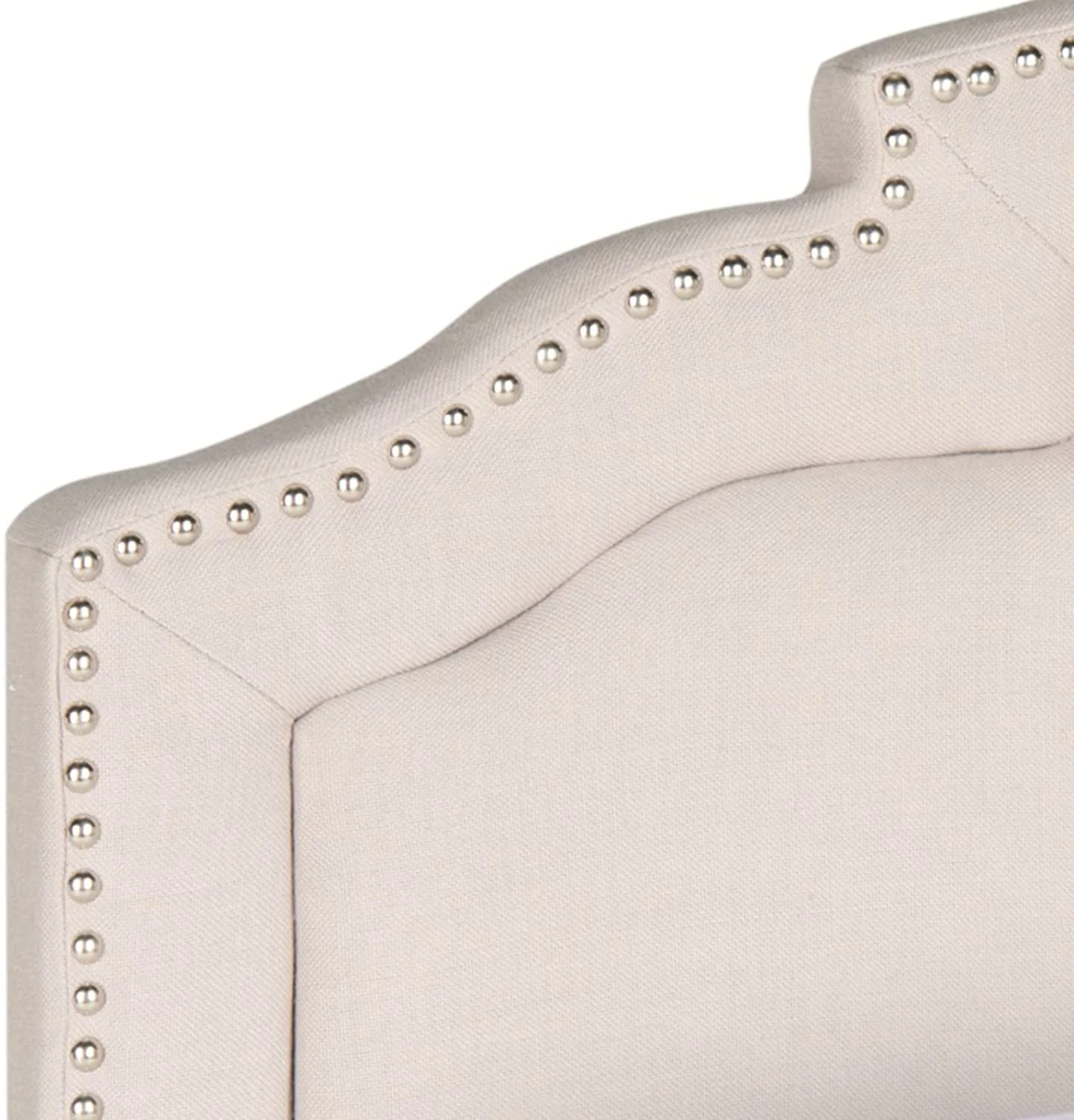 Mercer Collection Alexia Buckwheat Yellow Linen Headboard (Full)