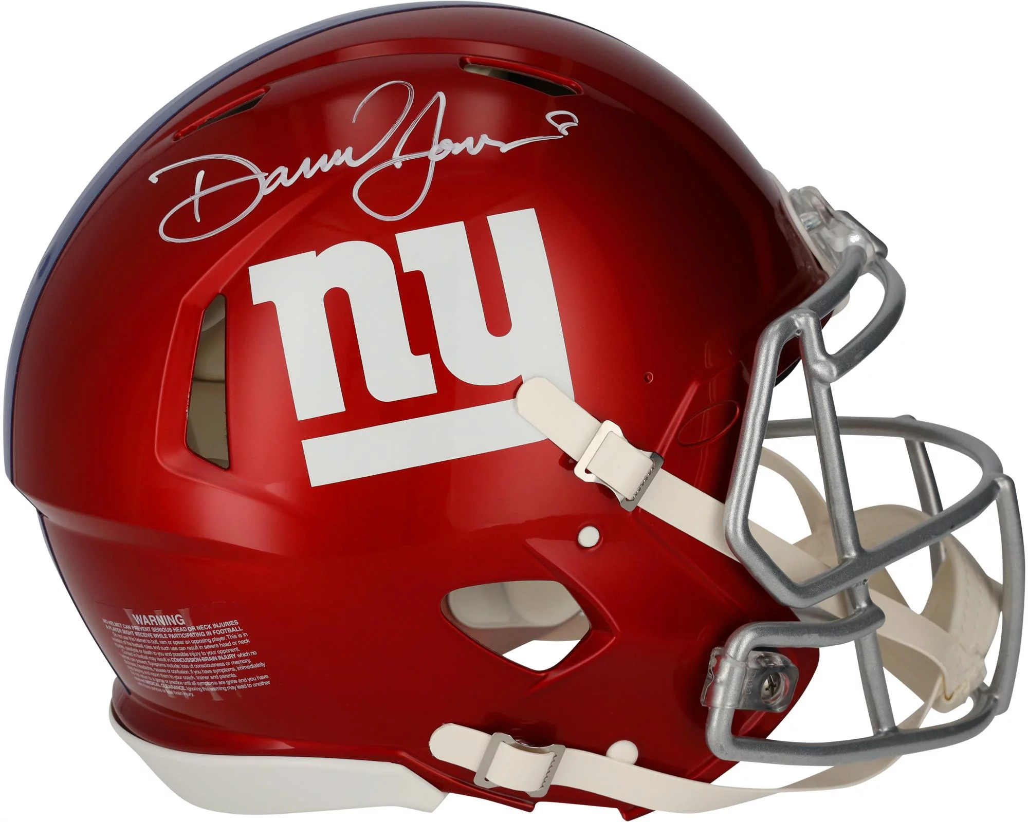 Daniel Jones New York Giants Autographed Riddell Flash Speed Authentic Helmet - Fanatics Authentic Certified