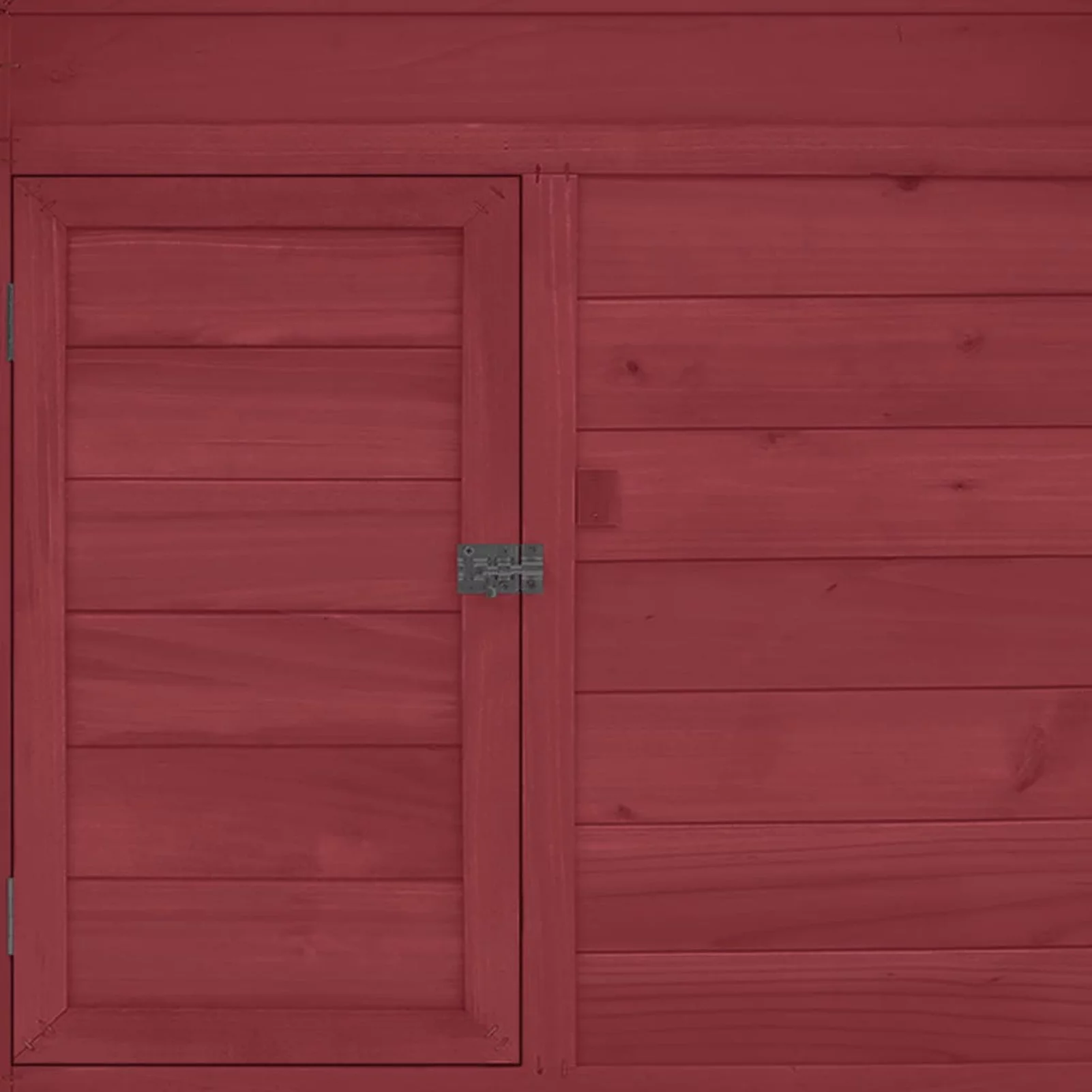 Anself Wooden Chicken Coop Cage with Pull Out Tray and Nest Box Hen Hutch Poultry House  Animal Home Red for Garden, Backyard, Lawn 59.8 x 37.7 x 43.3 Inches (W x D x H)