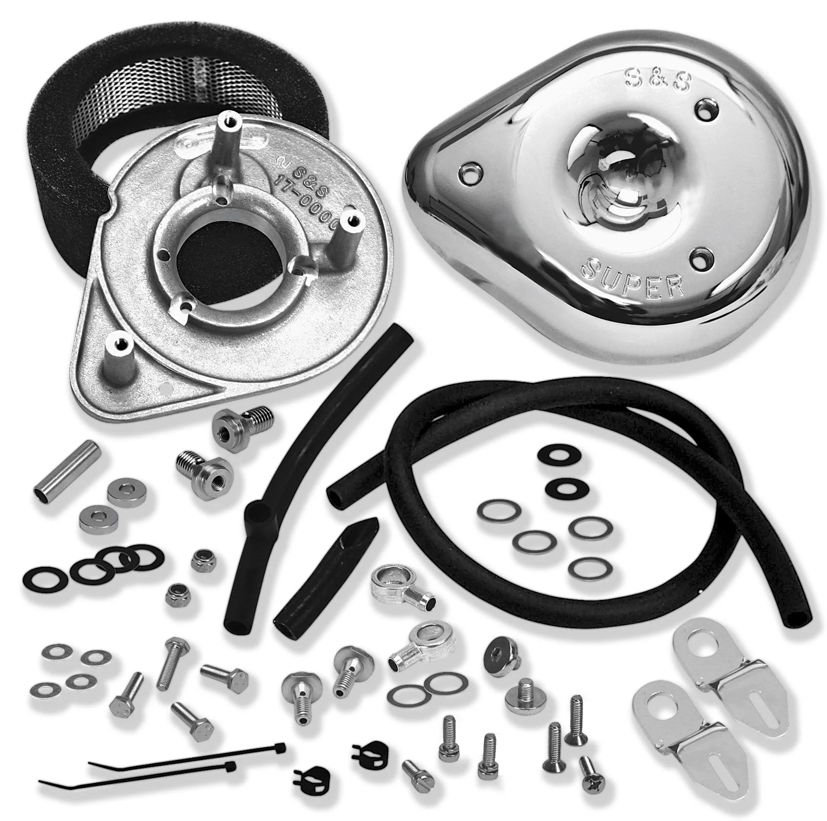 S & S Cycle 106-2091 Teardrop Air Cleaner Kit