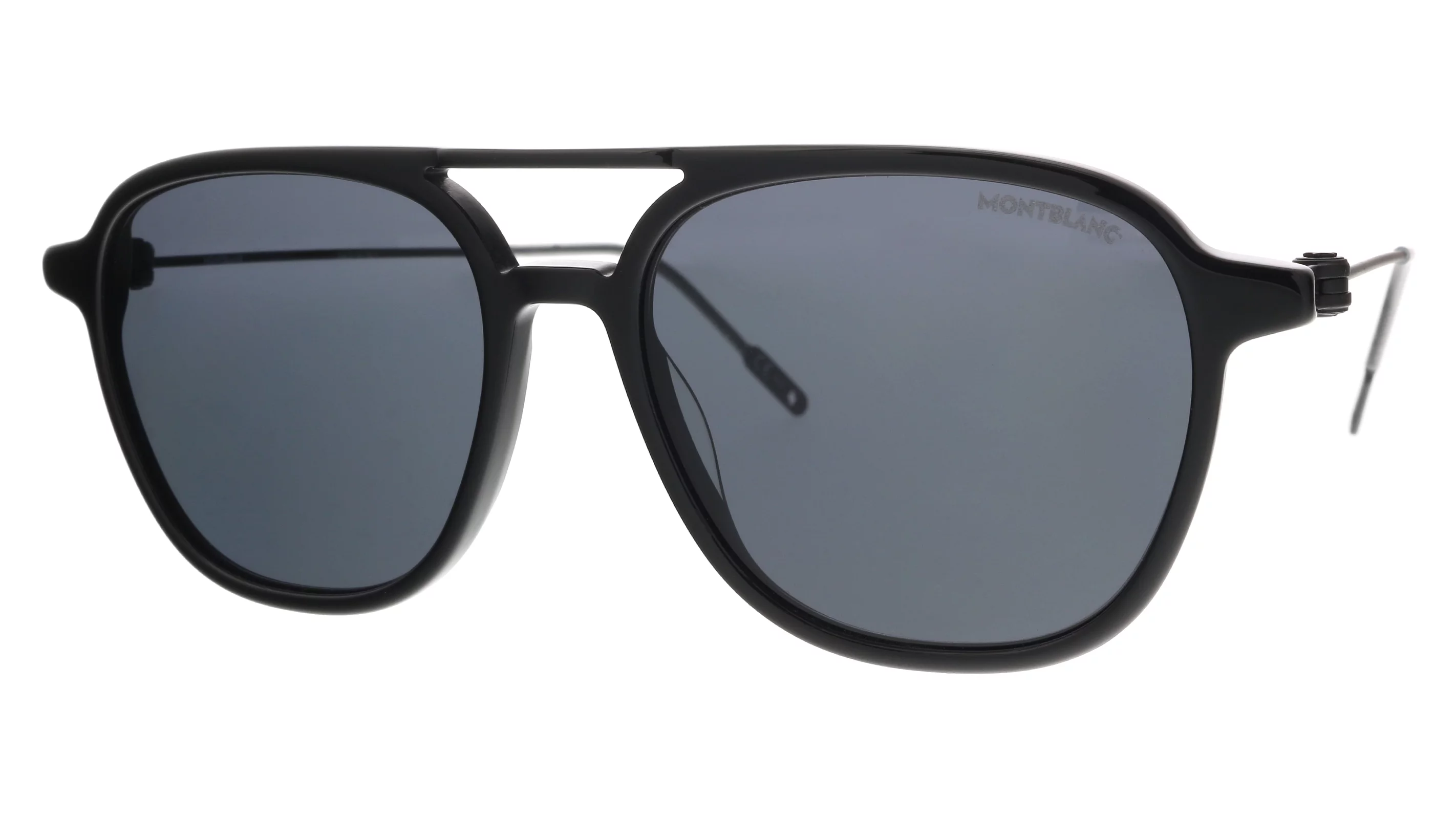 Montblanc Grey Square Men's Sunglasses MB0003S 001 53