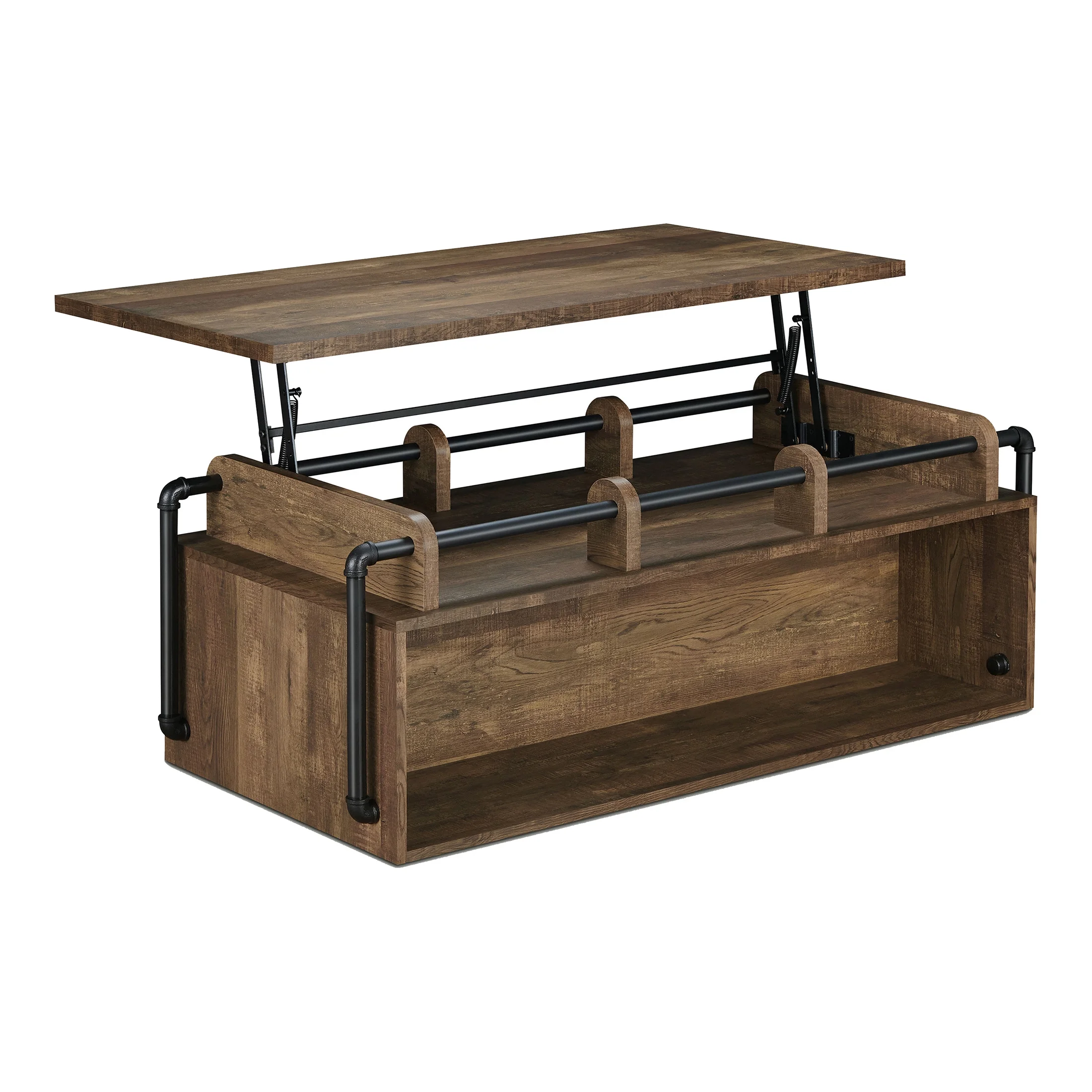 Furniture of America Junis Lift-top Coffee Table, Reclaimed Oak