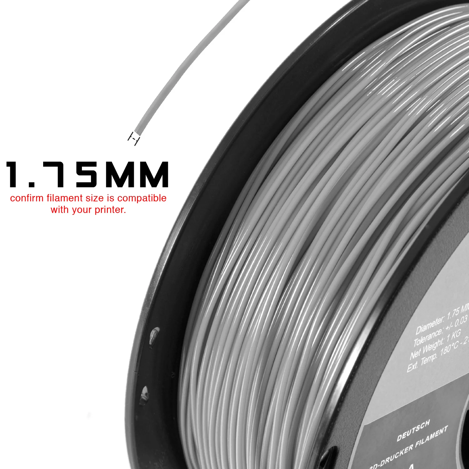 HATCHBOX 3D PLA-1KG1.75-TYLW PLA 3D Printer Filament, Dimensional Accuracy +/- 0.05 mm, 1 kg Spool, 1.75 mm, Transparent Yellow