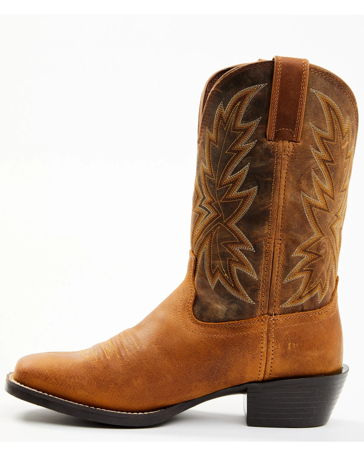 Durango Men's Westward Roughstock Western Boot Broad Square Toe Tan 13 D(M) US