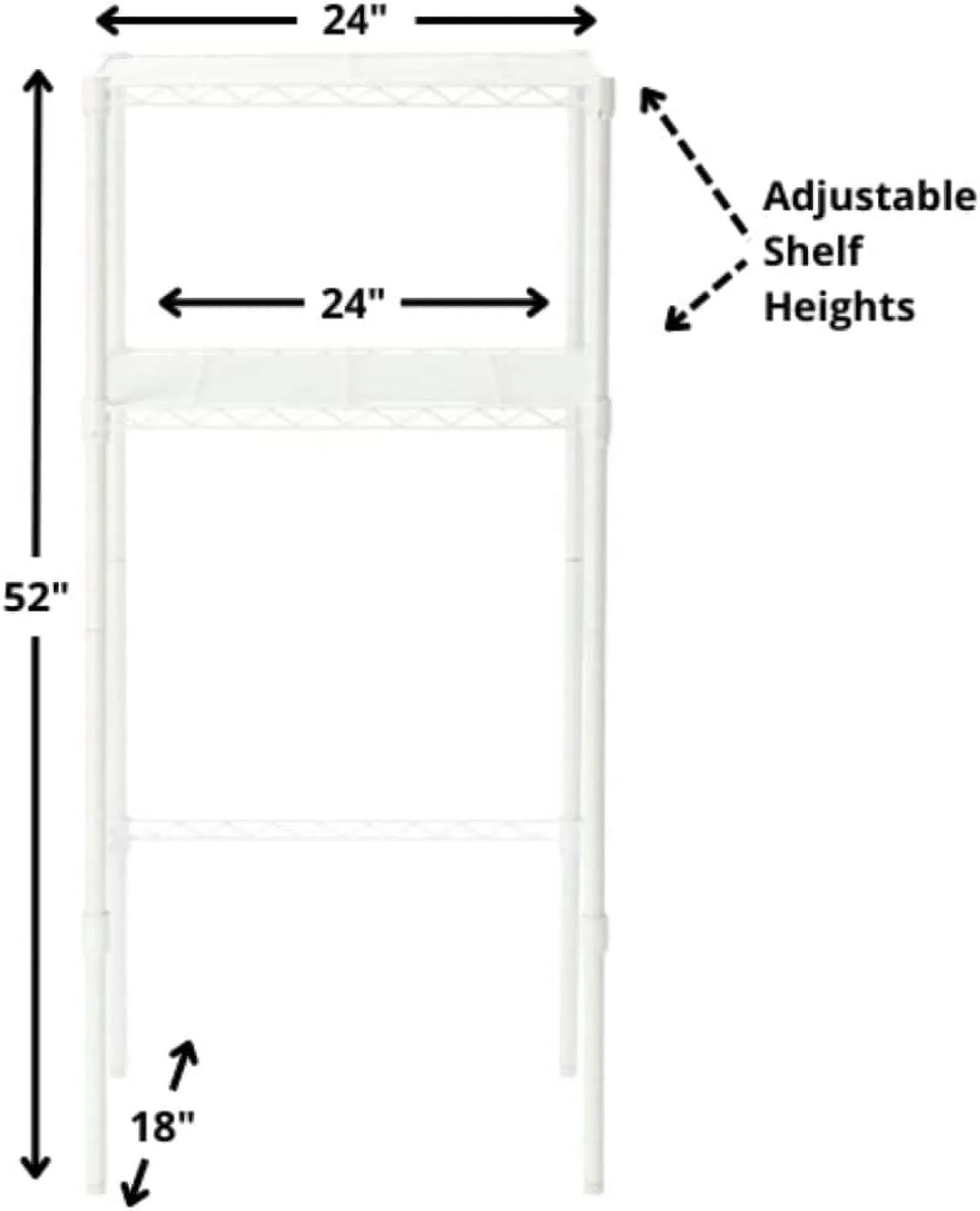 MQLIFEBOOM Suprima Adjustable Shelving - The Mini  Supreme - White