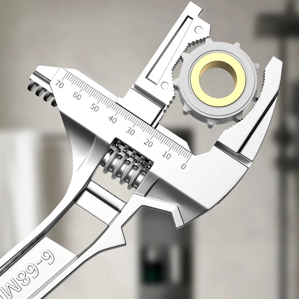 Wrench,Wrench 6-68mm Wrench Toilet Sink Wrench Adjustable Water Pipes Water Pipes Wrench Cousopo Toilet S Wrench Buzhi