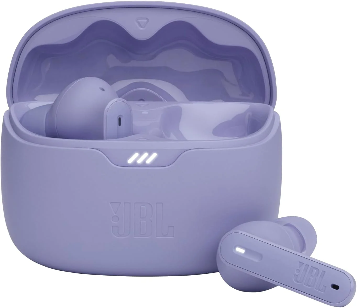 JBL Tune Beam - True Wireless Noise Cancelling with Smart Ambient Earbuds, Bluetooth 5.3, 4-Mic Technology for Crisp, Clear Calls, Up to 48 Hours of Battery Life (Purple)