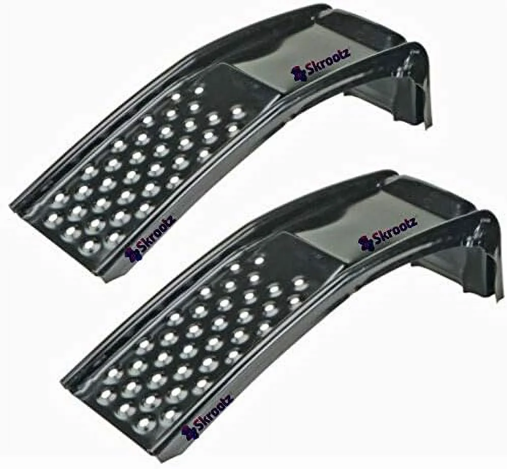 Solid Steel Ramps Set Heavy Duty Car Vehicle Truck Repairs Auto Lights 3 Ton 6500 LBS Capacity