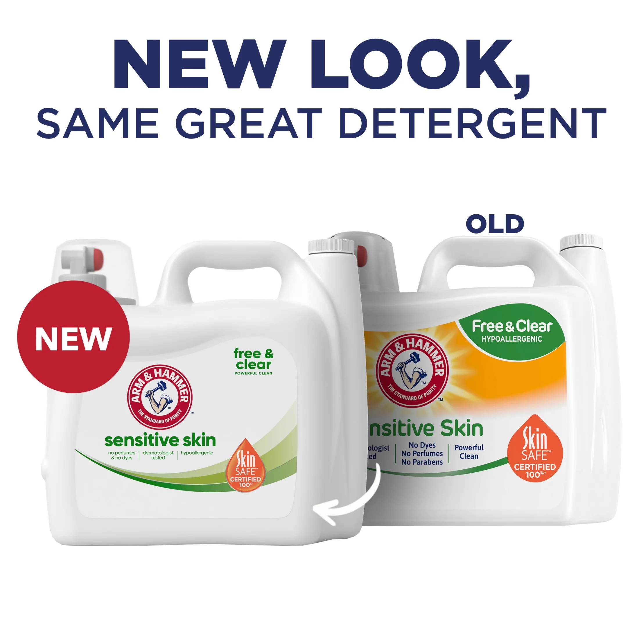 ARM & HAMMER Sensitive Skin Free  Clear, 170 Loads Liquid Laundry Detergent, 170 Fl oz