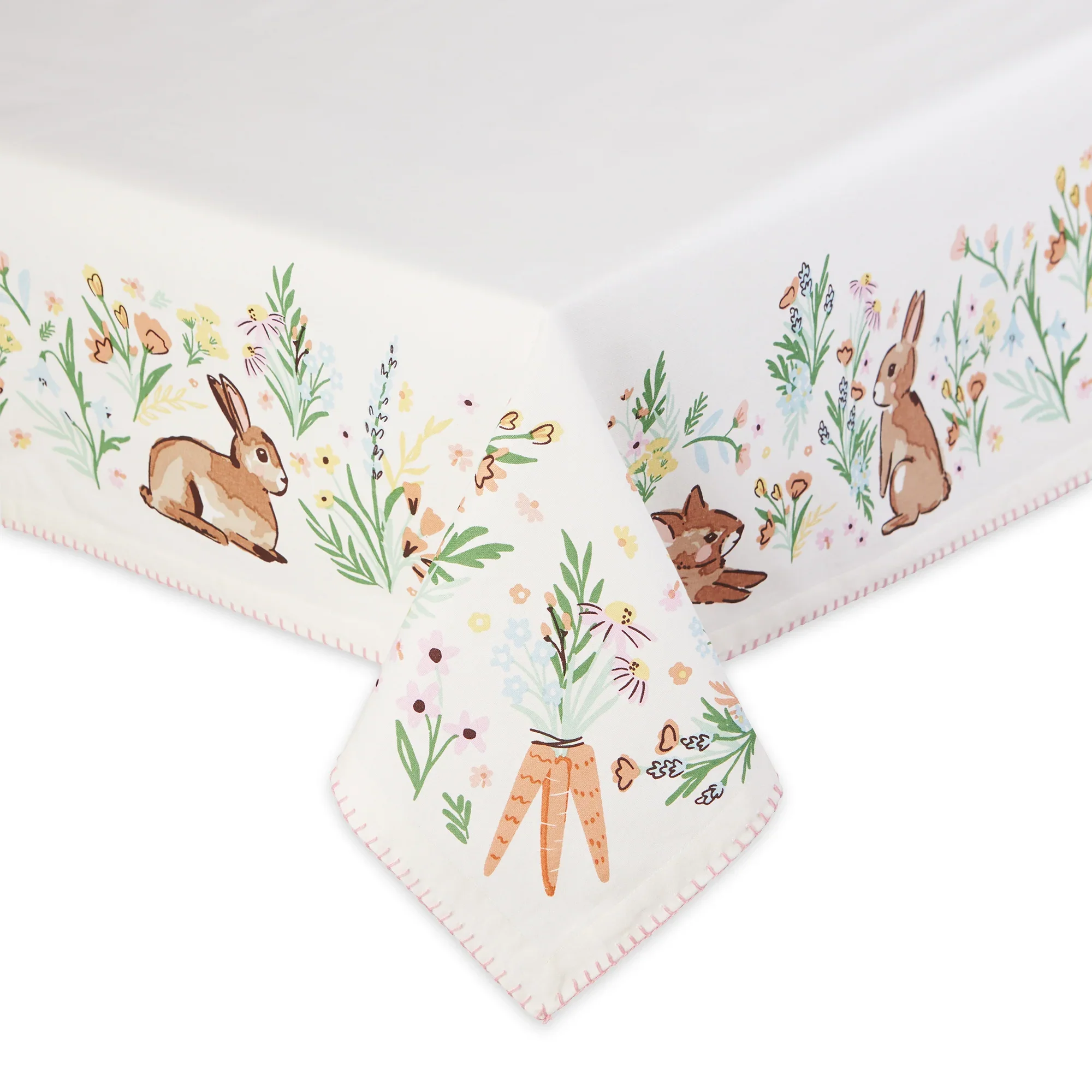 Design Imports Tablecloth, Spring Bunny Hop - 60x 84