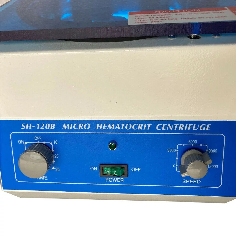 Miumaeov Electric Hematocrit Microhematocrit Centrifuge Digital Lab Medical Centrifuge Machine High Speed 100W