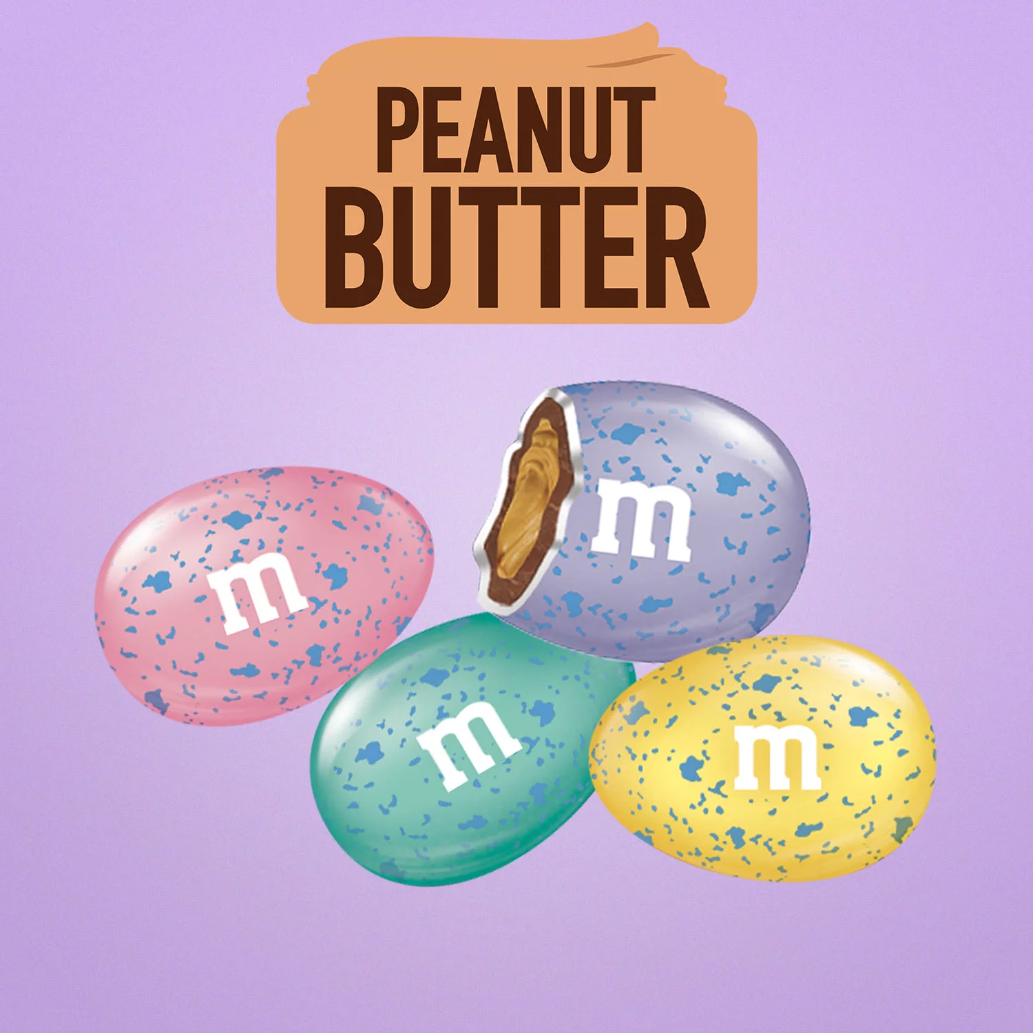 M&M's Peanut Butter Easter Milk Chocolate Easter Egg Candy - 9.2 oz