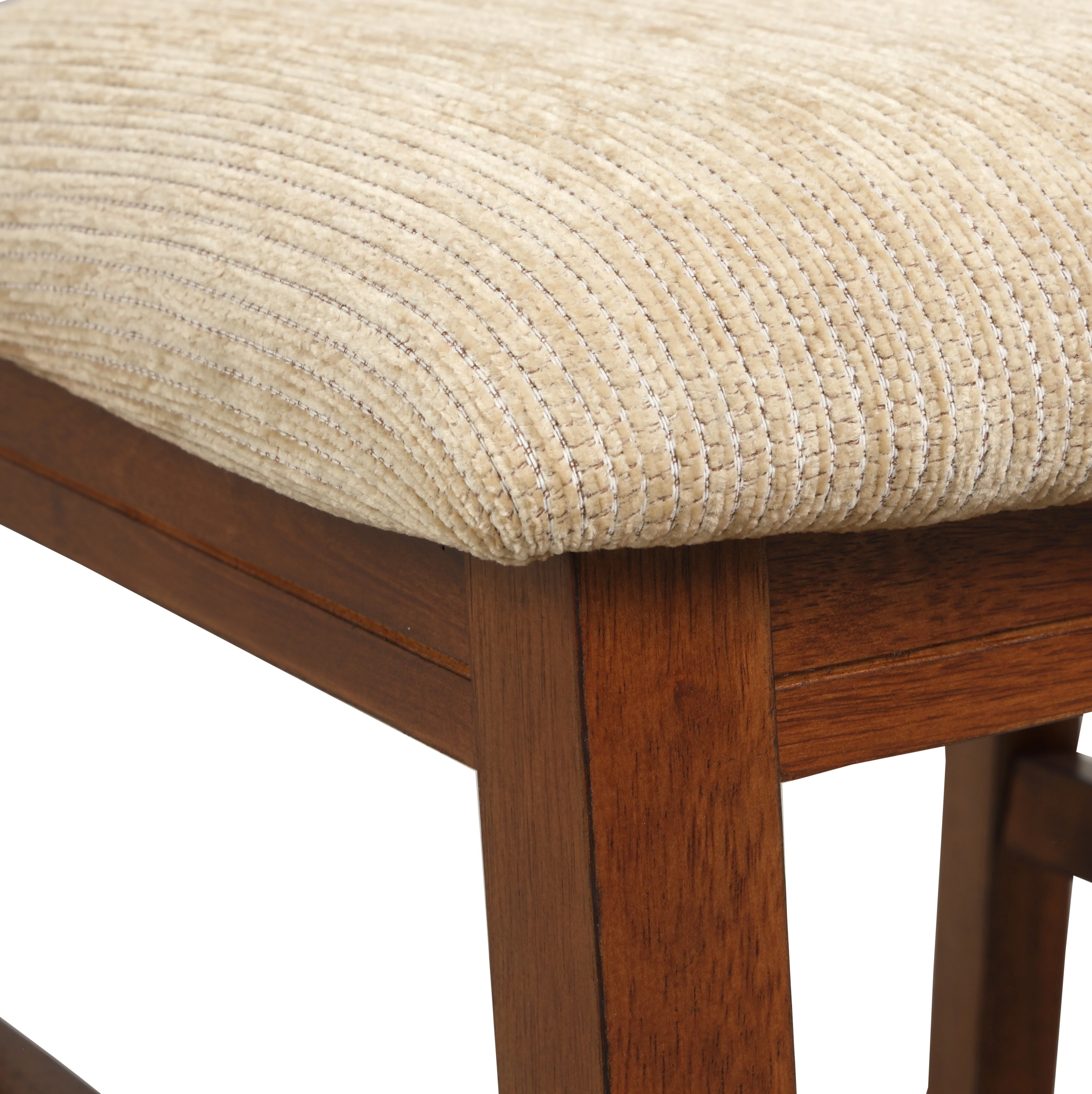 Roundhill Furniture Karven Extendable Trestle 30'' Height 5-Piece Dining Set, Dark Hazelnut