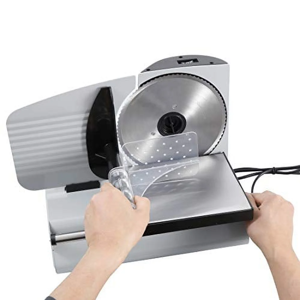ZENY Professional Stainless Steel Electric Meat Slicer Food & Vegetable Cutter with Removable 7.5
