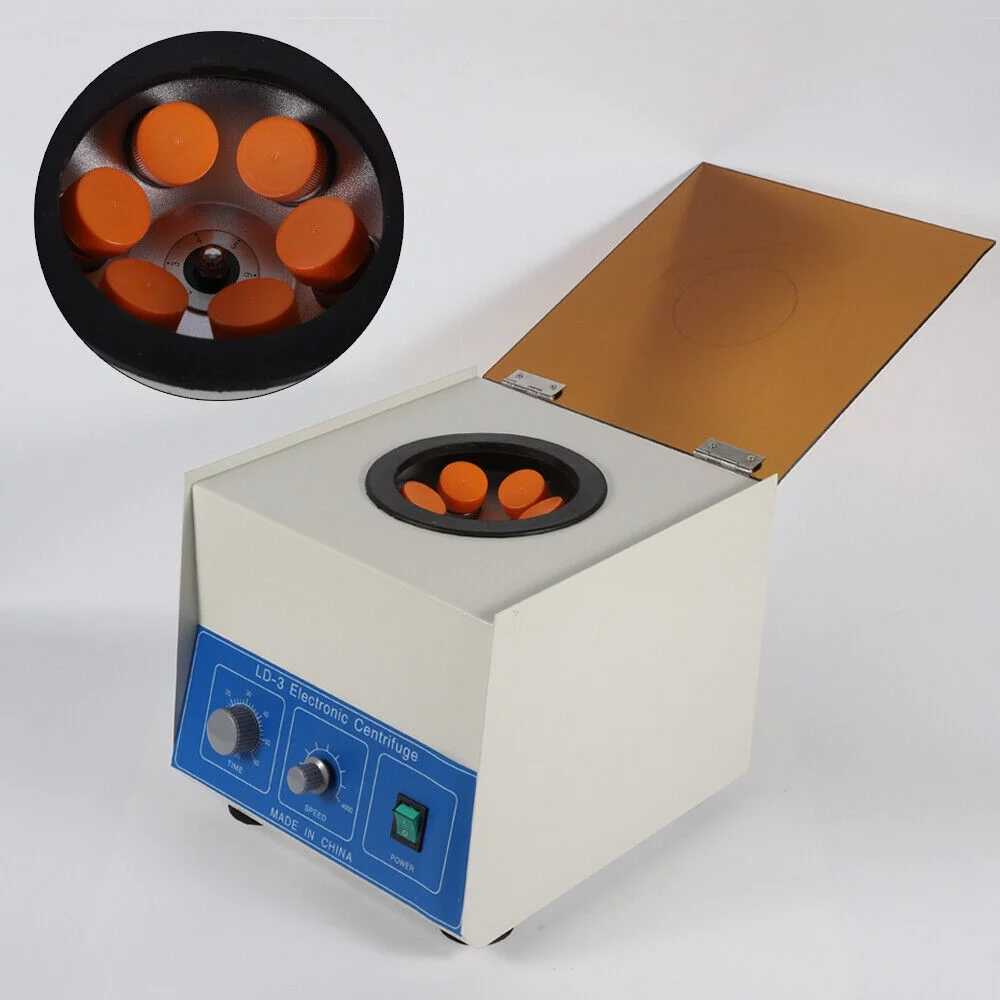 Electric Centrifuge Machine Desktop Lab Benchtop Centrifuges 4000rpm 50ml6