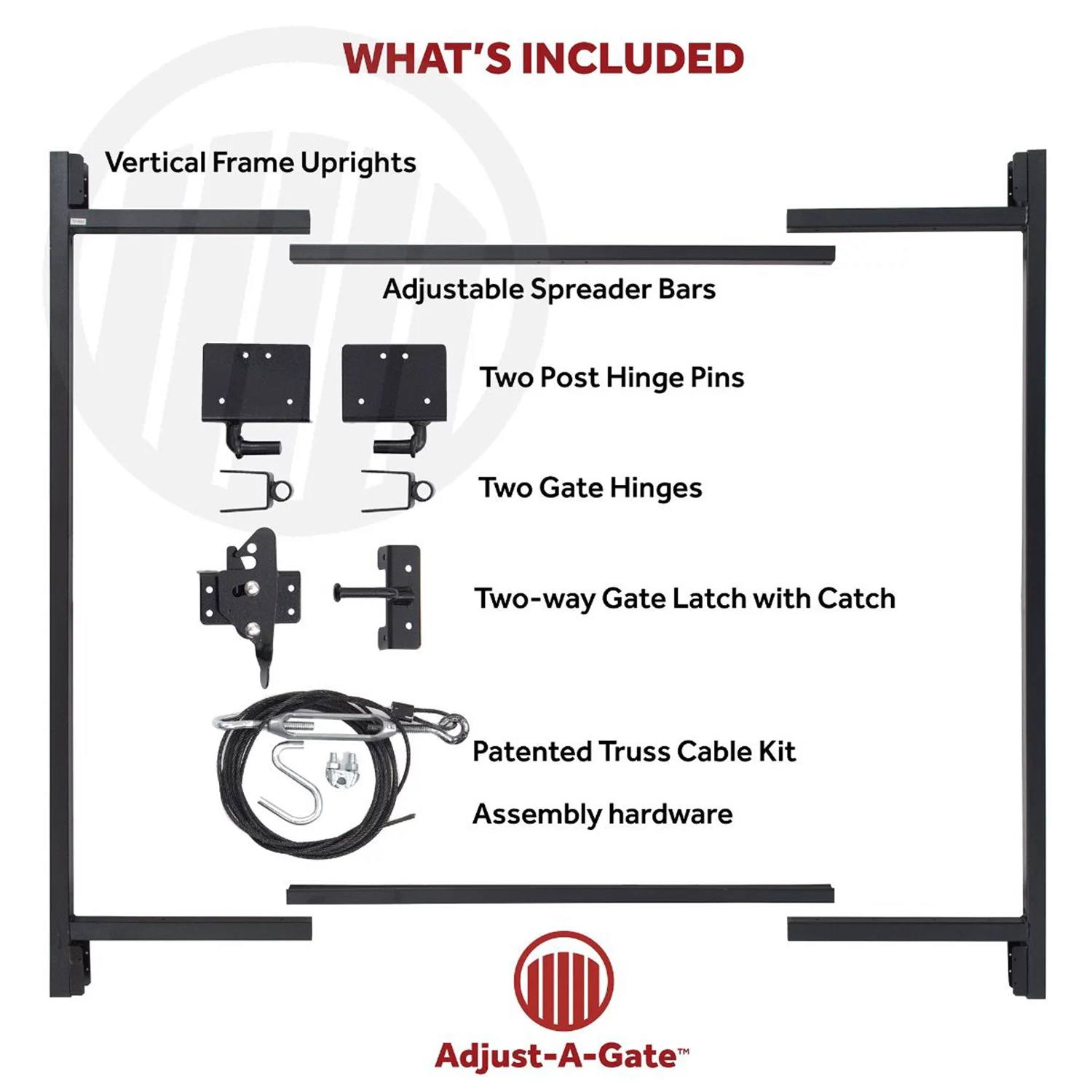 Adjust-A-Gate Steel Frame Gate Building Kit, 36