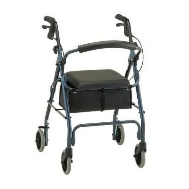 Rollator Nova GetGo Classic Aluminum Rolling Walker Weight Capacity 300 lbs (Blue)