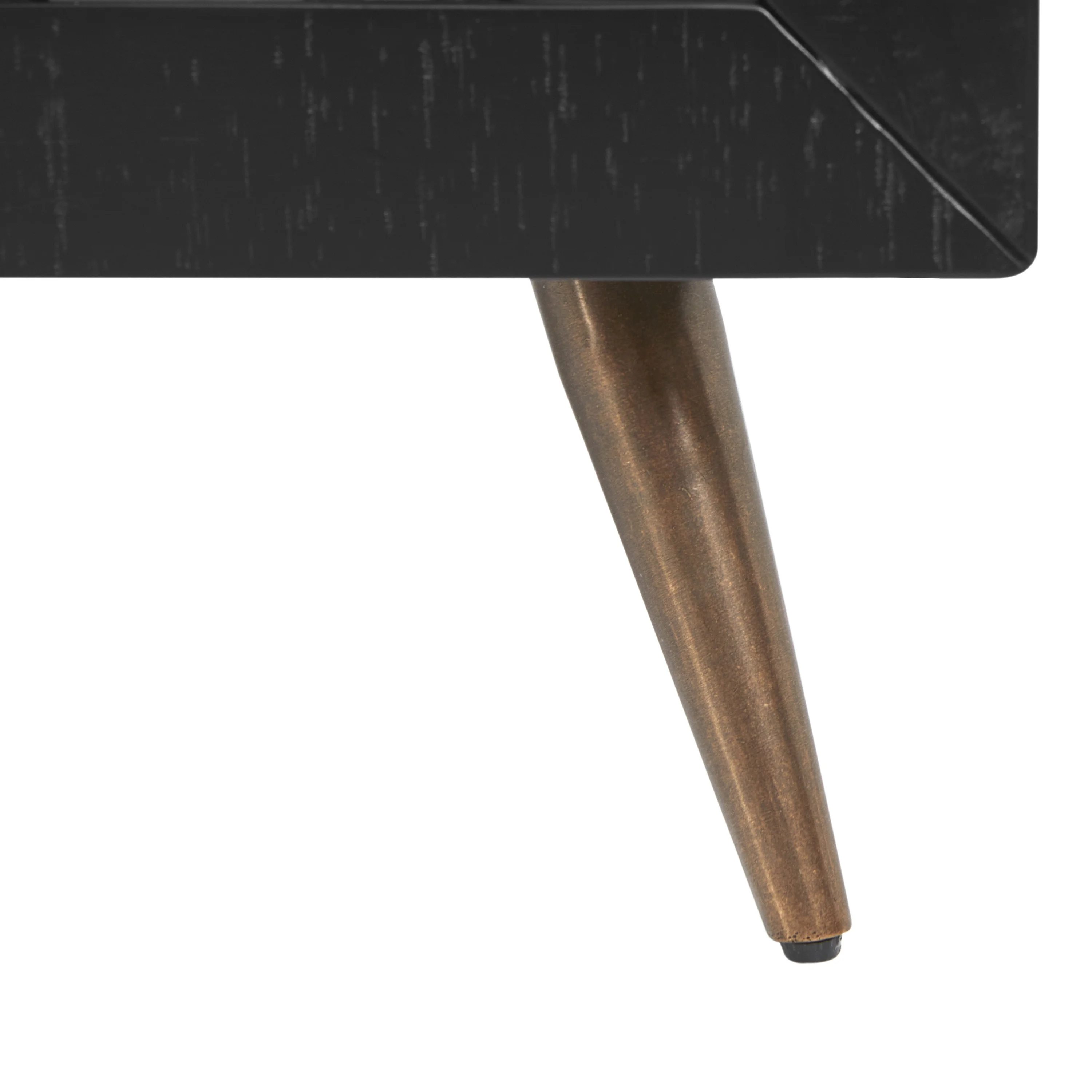 Evolur Stilnovo Mid Century 4 In 1 Convertible Crib In Onyx Black