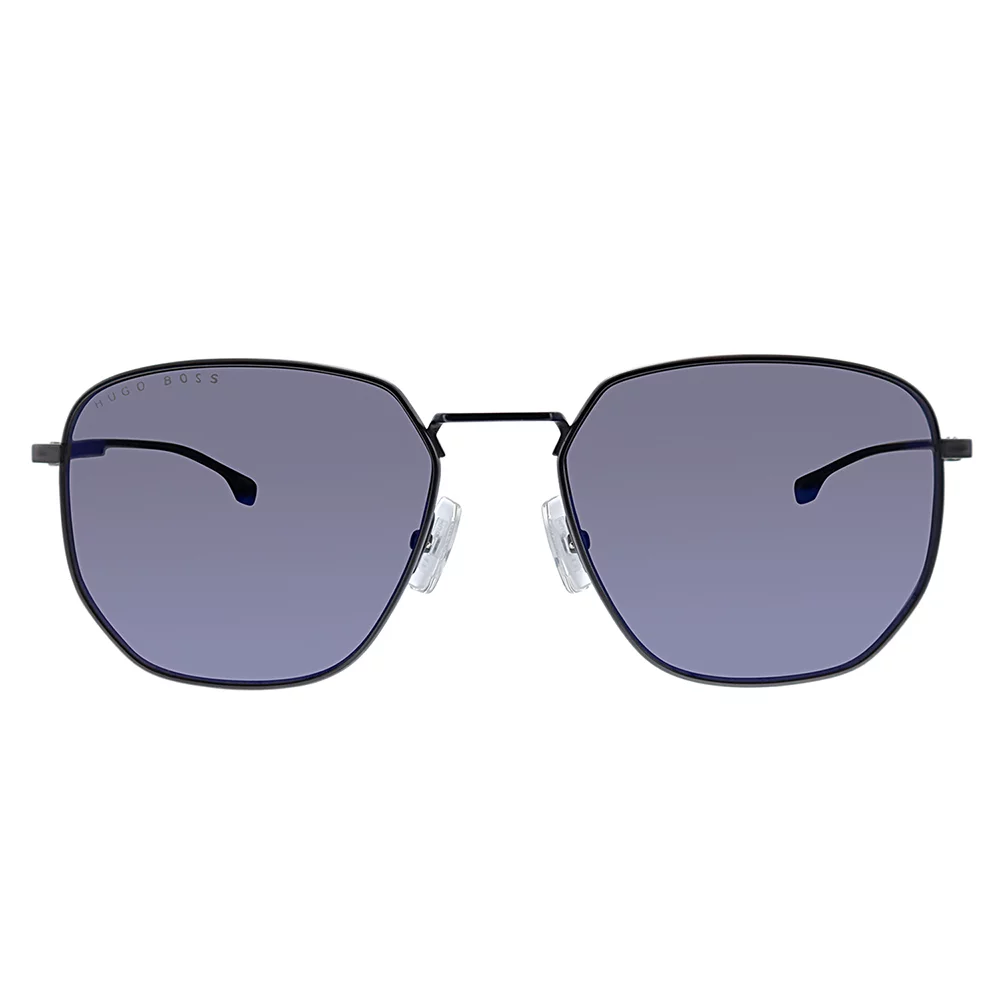 Hugo Boss BOSS0992/F/S Metal Unisex Round Sunglasses Grey 58mm Adult