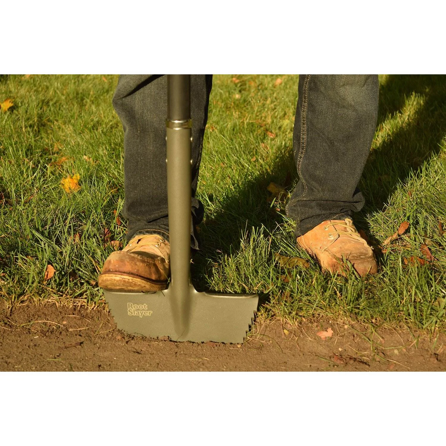 Radius Garden Root Slayer 39 Inch Stainless Steel Ergonomic Grass Lawn Edger