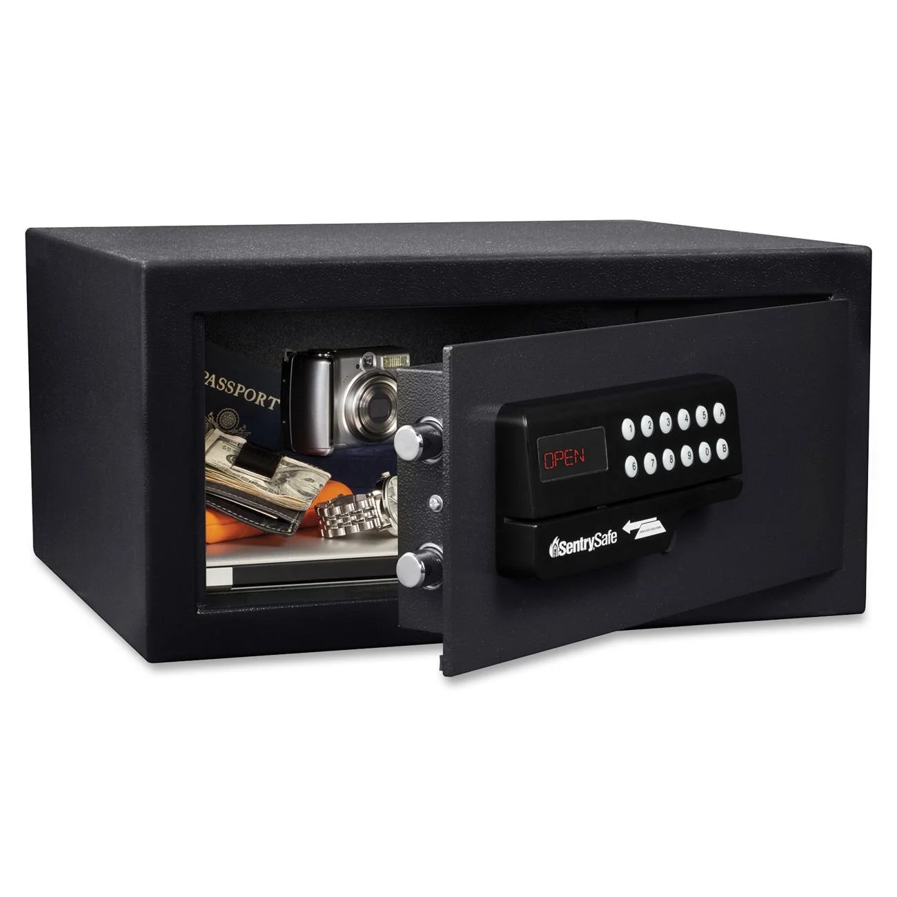 SentrySafe H060ES Digital Small Safe with Card Swipe Digital Lock, 0.41 Cu. ft.
