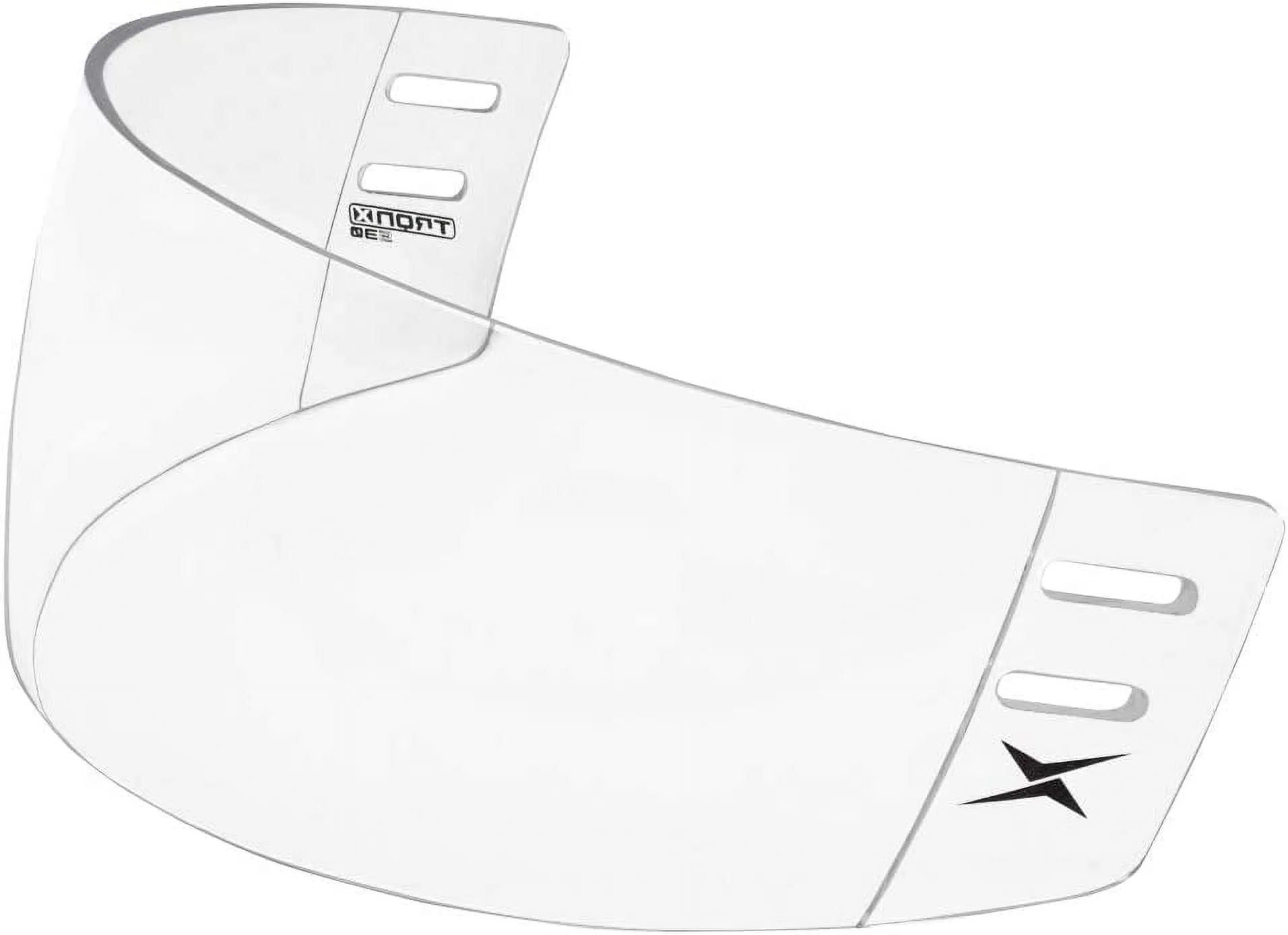 TronX S30 Straight-Cut Hockey Helmet Clear Visor (Anti-Scratch/Anti-Fog) CE Certified