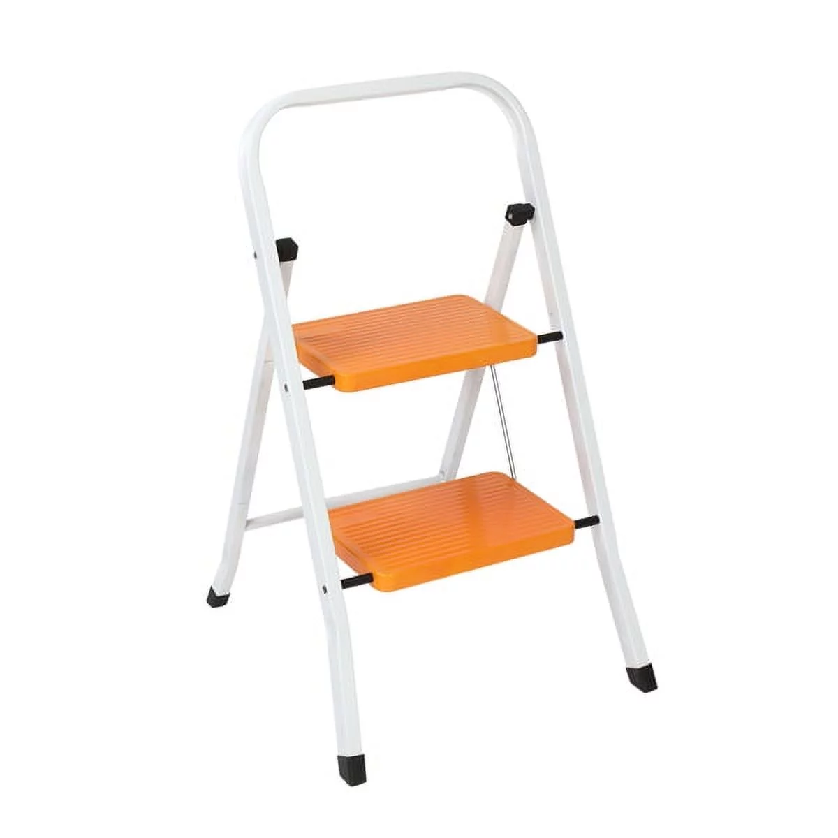 2 Step Ladder Folding Step Stool Steel Anti-Slip Sturdy Wide Pedal – Holds up to 330 pounds