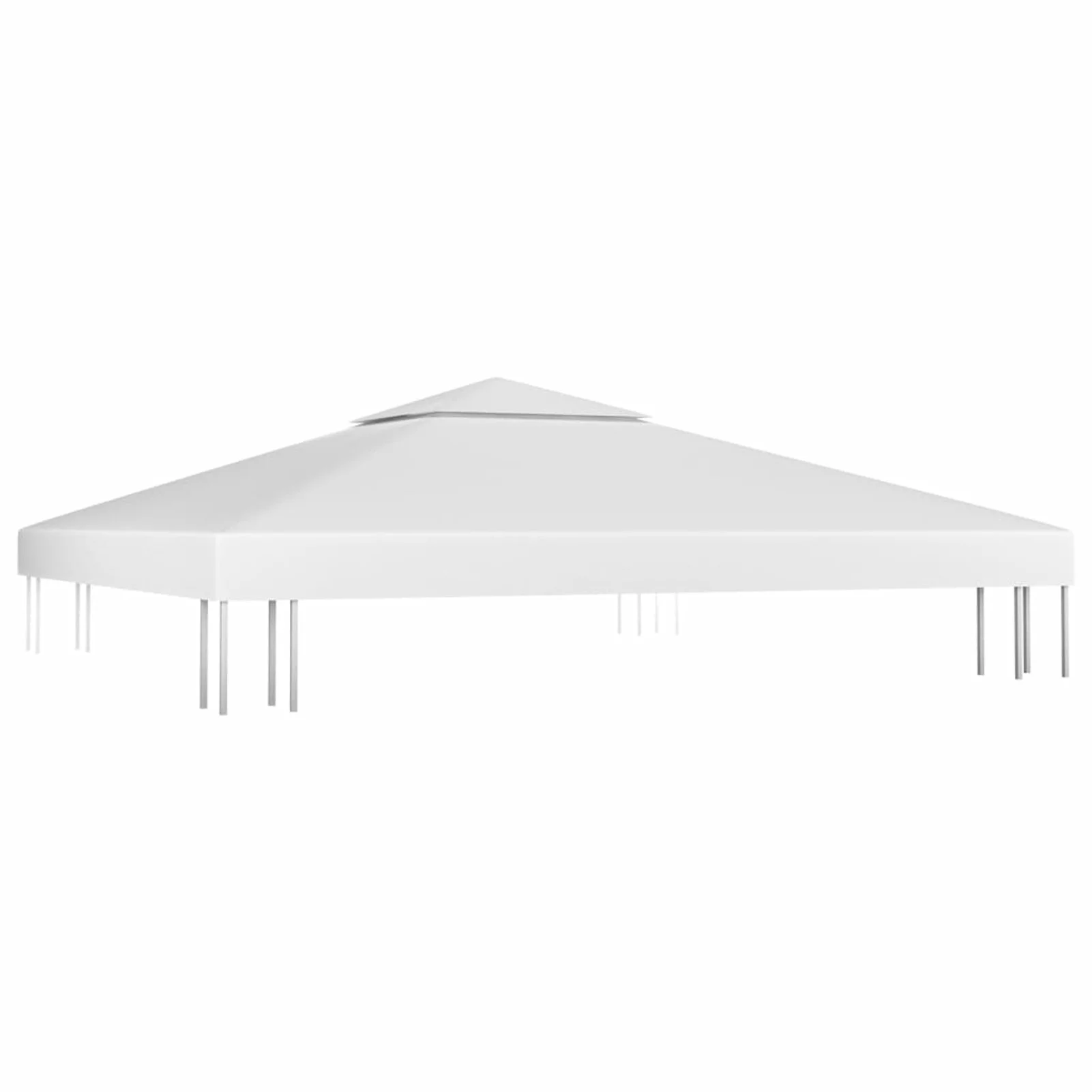 Andoer 2-Tier Gazebo Cover 310 g/m² 9.8'x9.8' White
