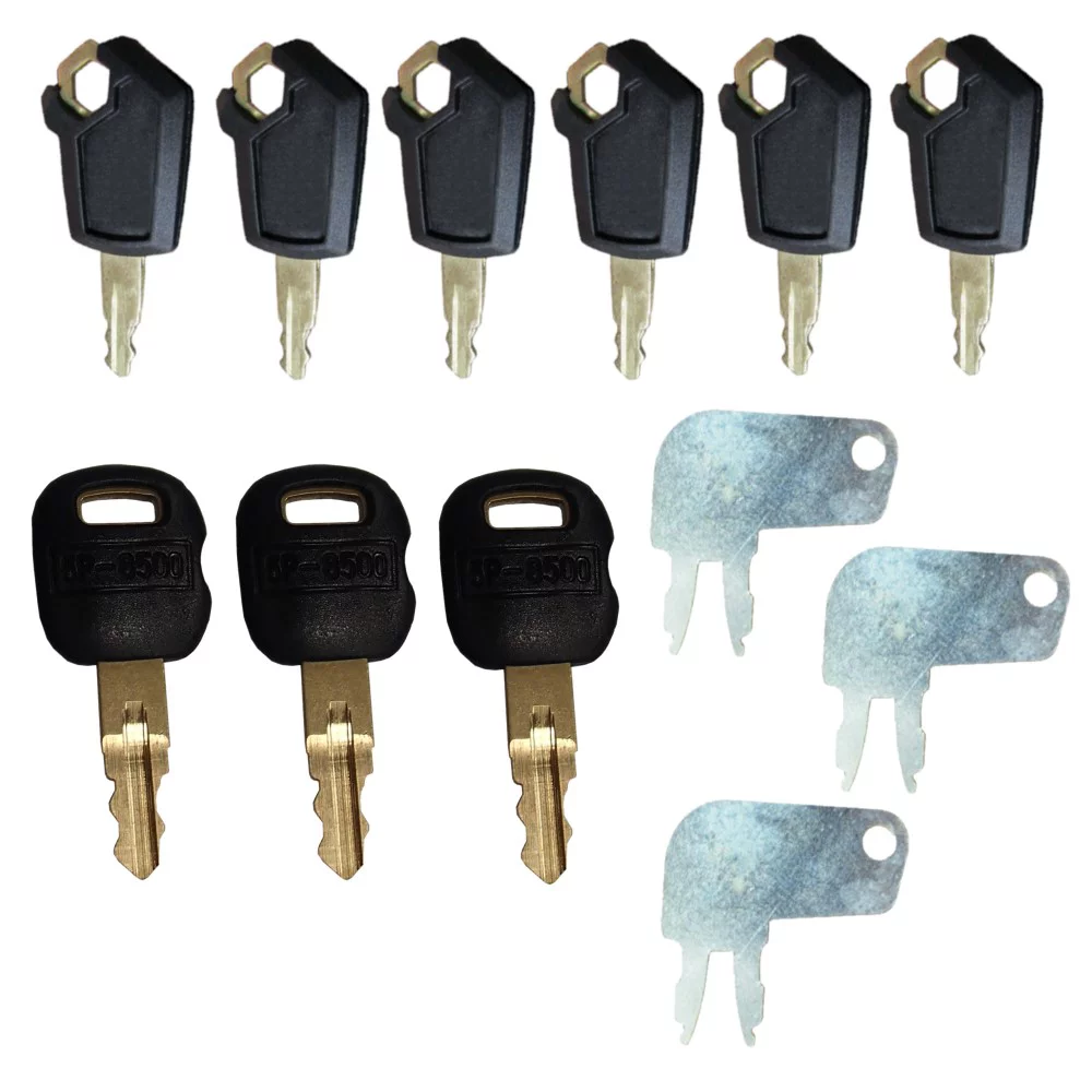 RAParts Twelve (12) New Master Ignition Keys Fits Caterpillar Heavy Equipment
