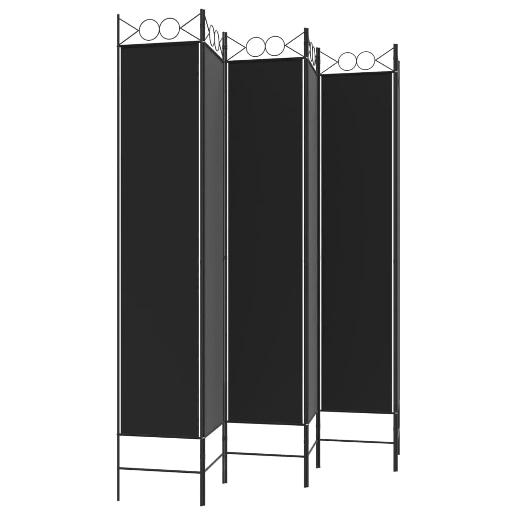 Anself 6-Panel Room Divider Black 94.5