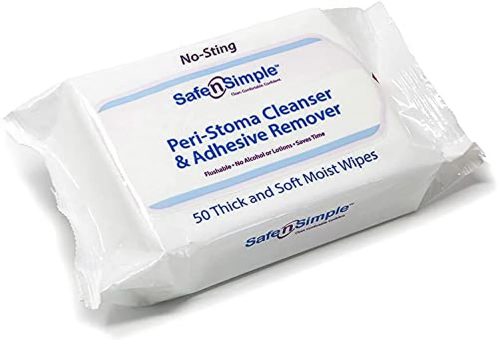 Safe n' Simple Adhesive Remover Wipes, Large, Pack of 50 Wipes (3 Pack)