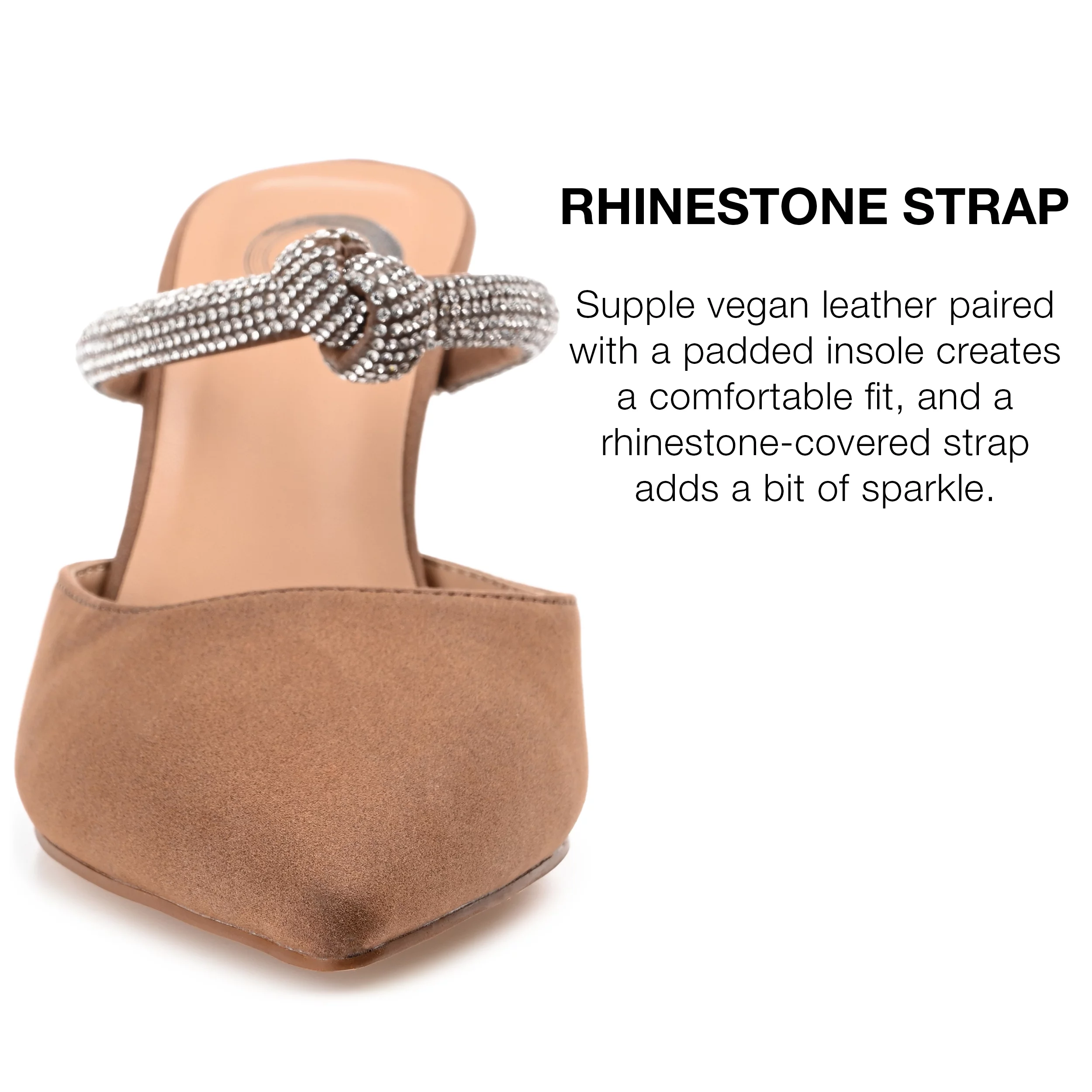 Journee Collection Womens Lunna Mules Mid Stiletto Pointed Toe Pumps