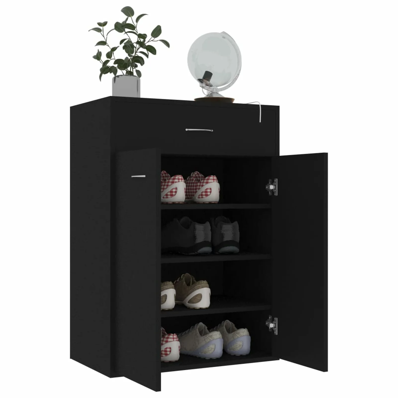 moobody Shoe Cabinet Black 23.6