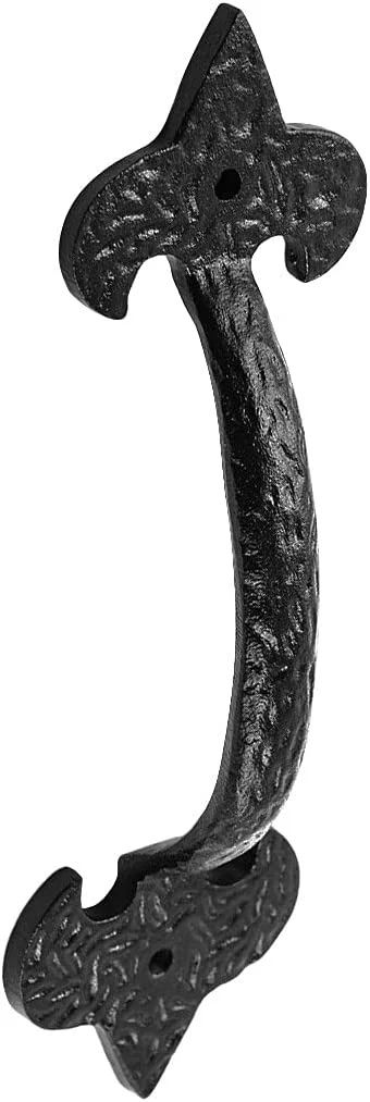 Black Wrought Iron Cabinet Handle 6.5