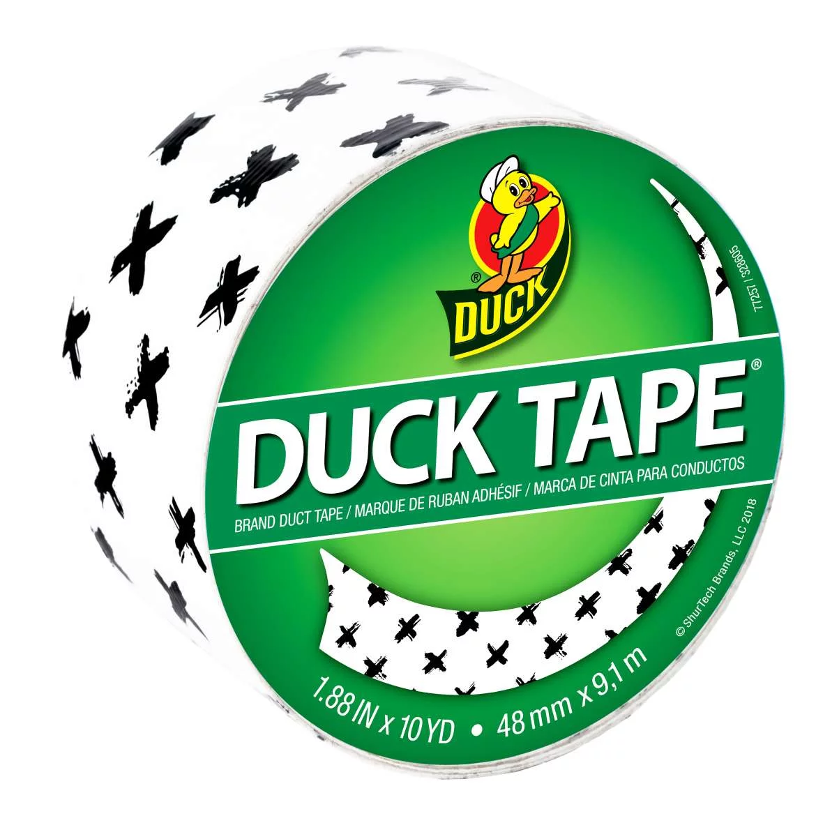 Duck Brand Printed Duct Tape [Prints & Patterns]: 1.88 in. x 30 ft. (Brushed X)