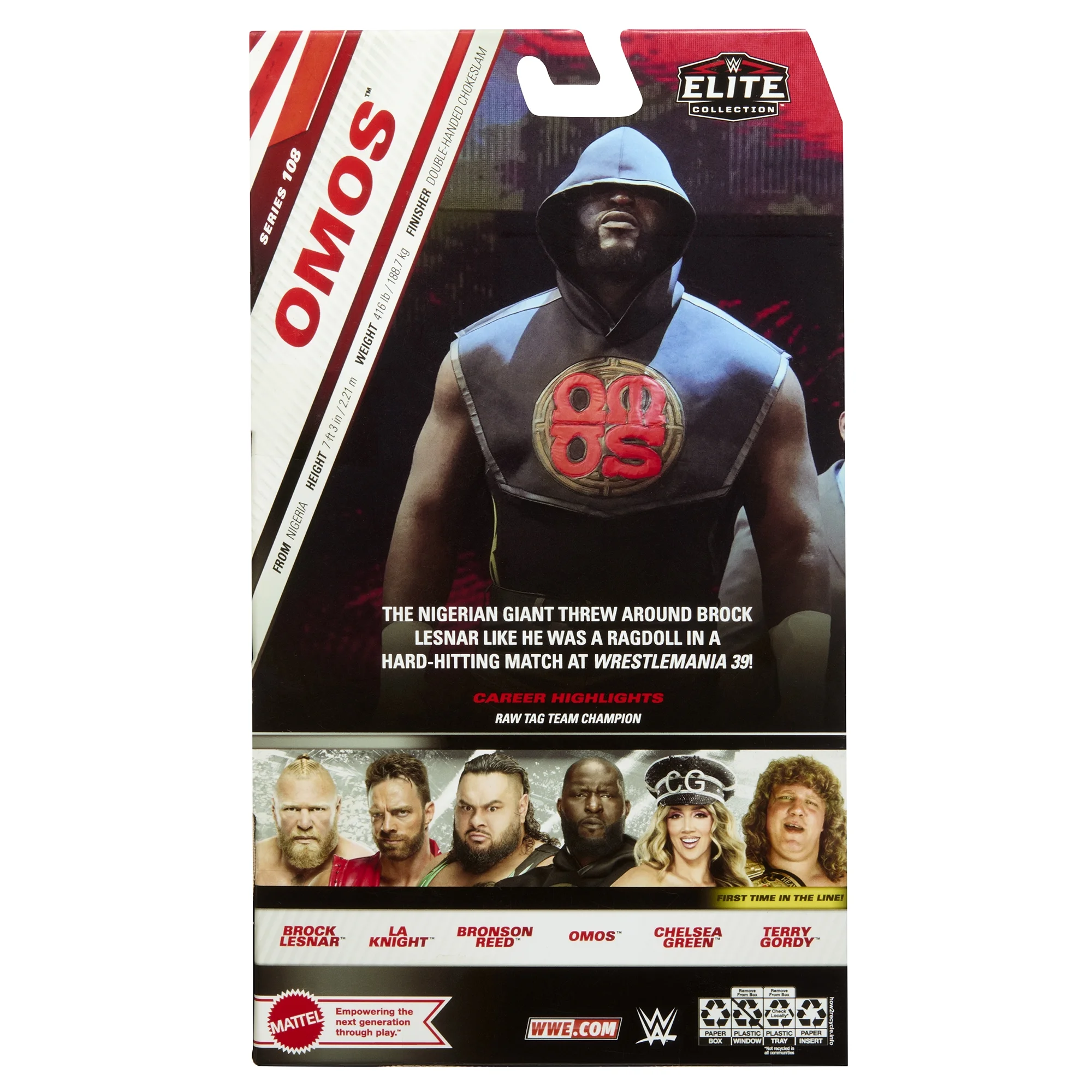 Omos - WWE Elite 108 Mattel WWE Toy Wrestling Action Figure