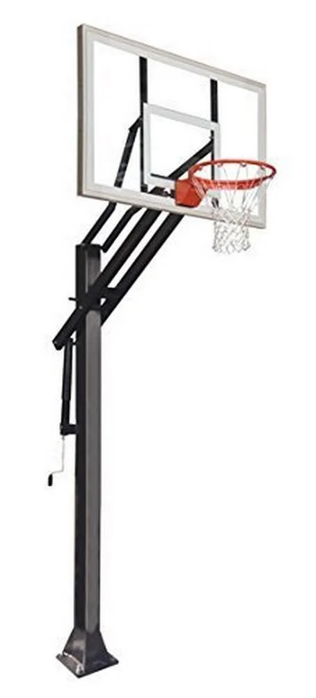 Game Changer In-ground Adjustable Basketball Goal Hoop with 54