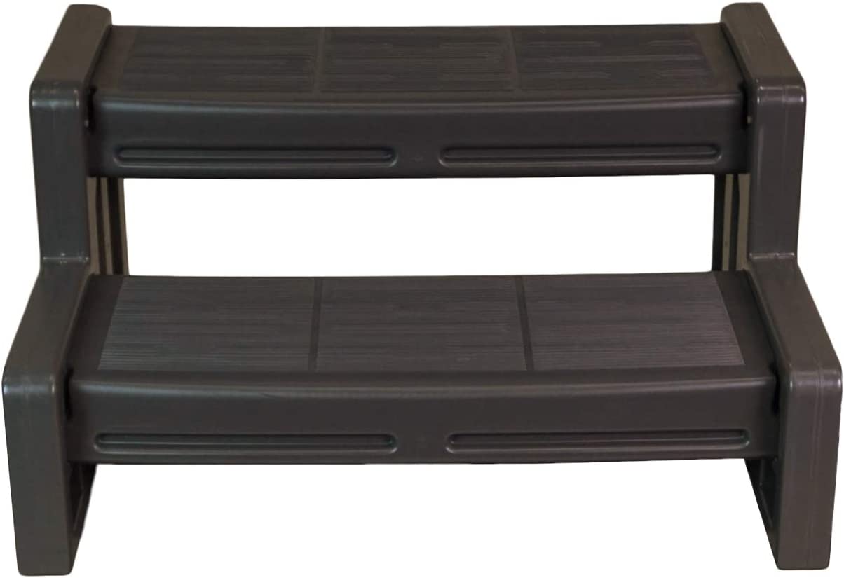 29 Inch Deluxe Resin Multi Purpose Home Garden Garage Spa And Hot Tub Steps, Mocha