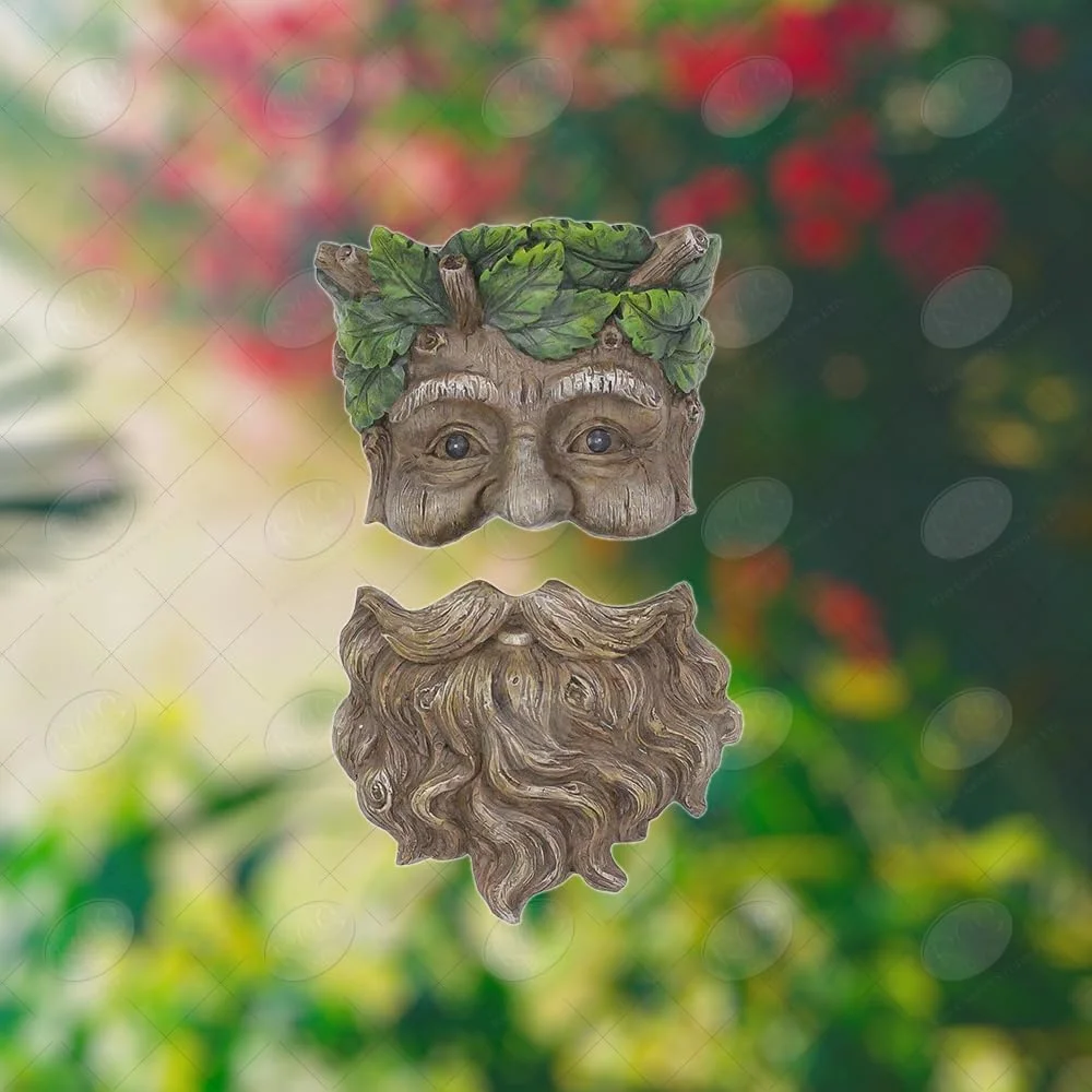 Red Carpet Studios Sculpted Resin Tree Face Planter, Leafy