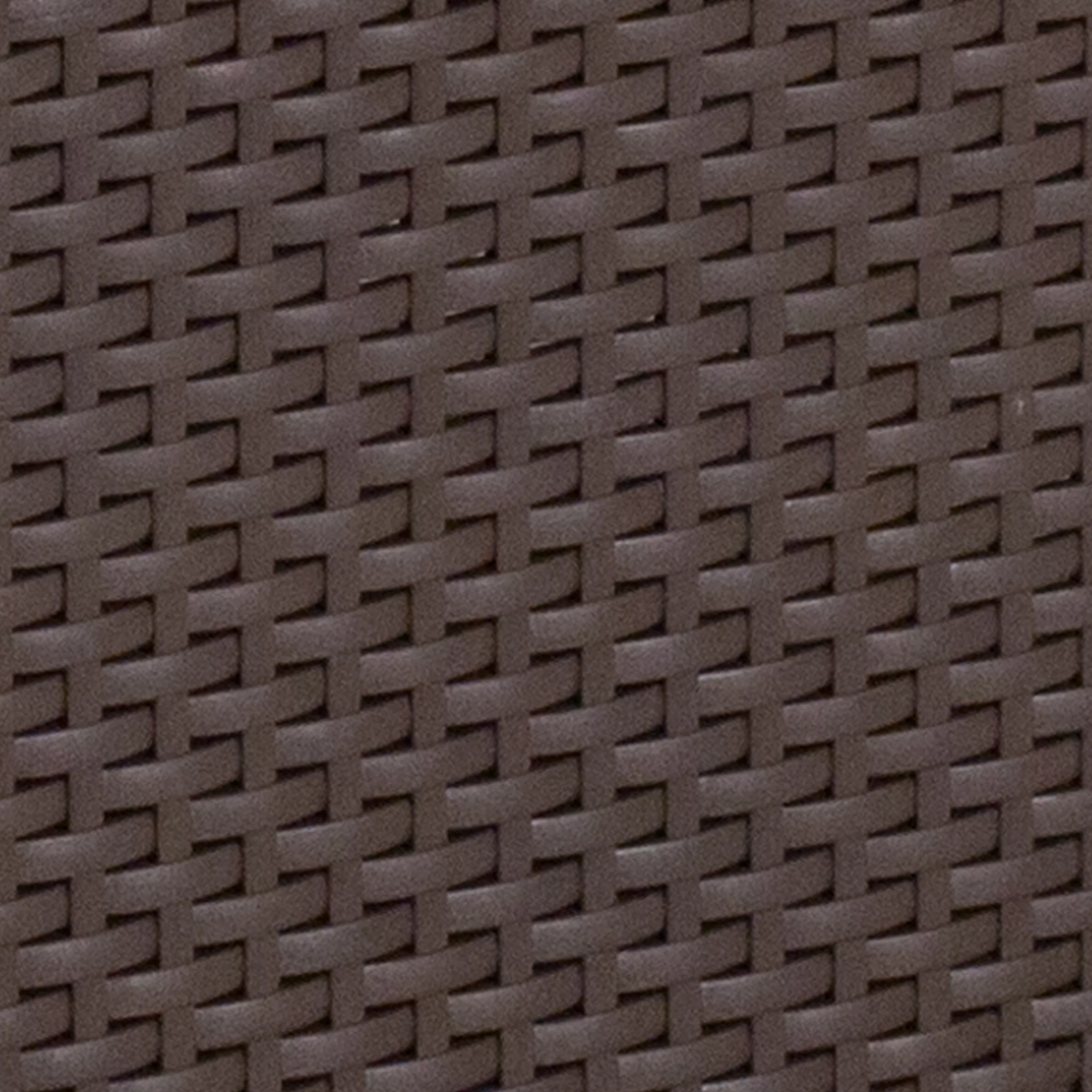 Merrick Lane 4 Piece Chocolate Brown Faux Rattan Patio Furniture Set with 2 Chairs and Sofa with Removable Beige Cushions and Table